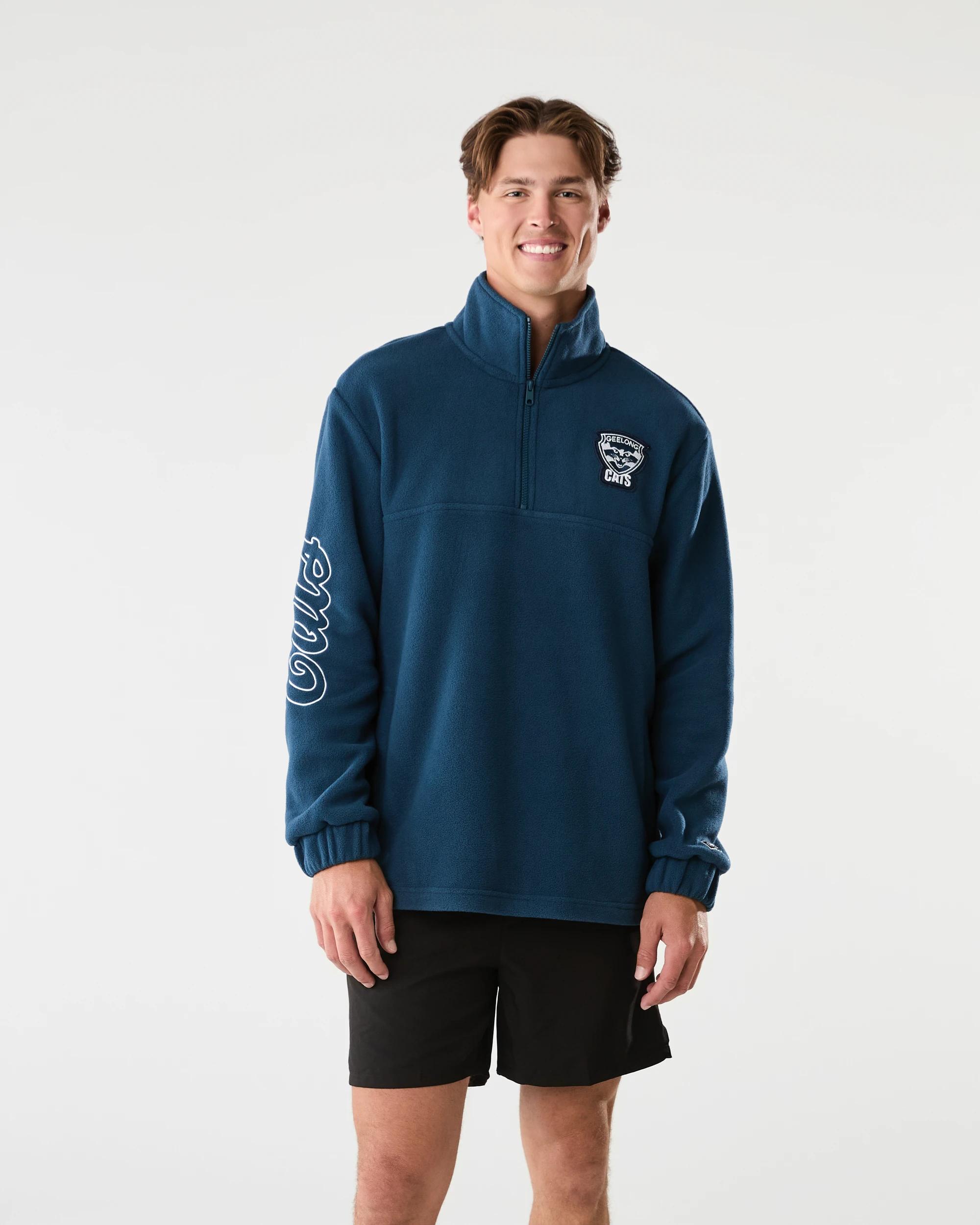 1 Official AFL Adult Polar Fleece Jacket Geelong, 1 of 10