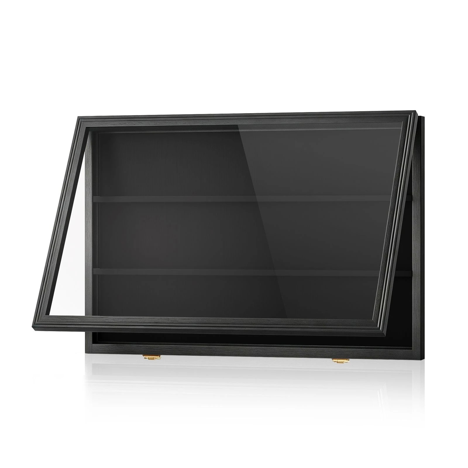 4 Ausway Lockable Graded Sports Card Display Case Wall Cabinet for Football Basketball Hockey Trading Cards, 4 of 6