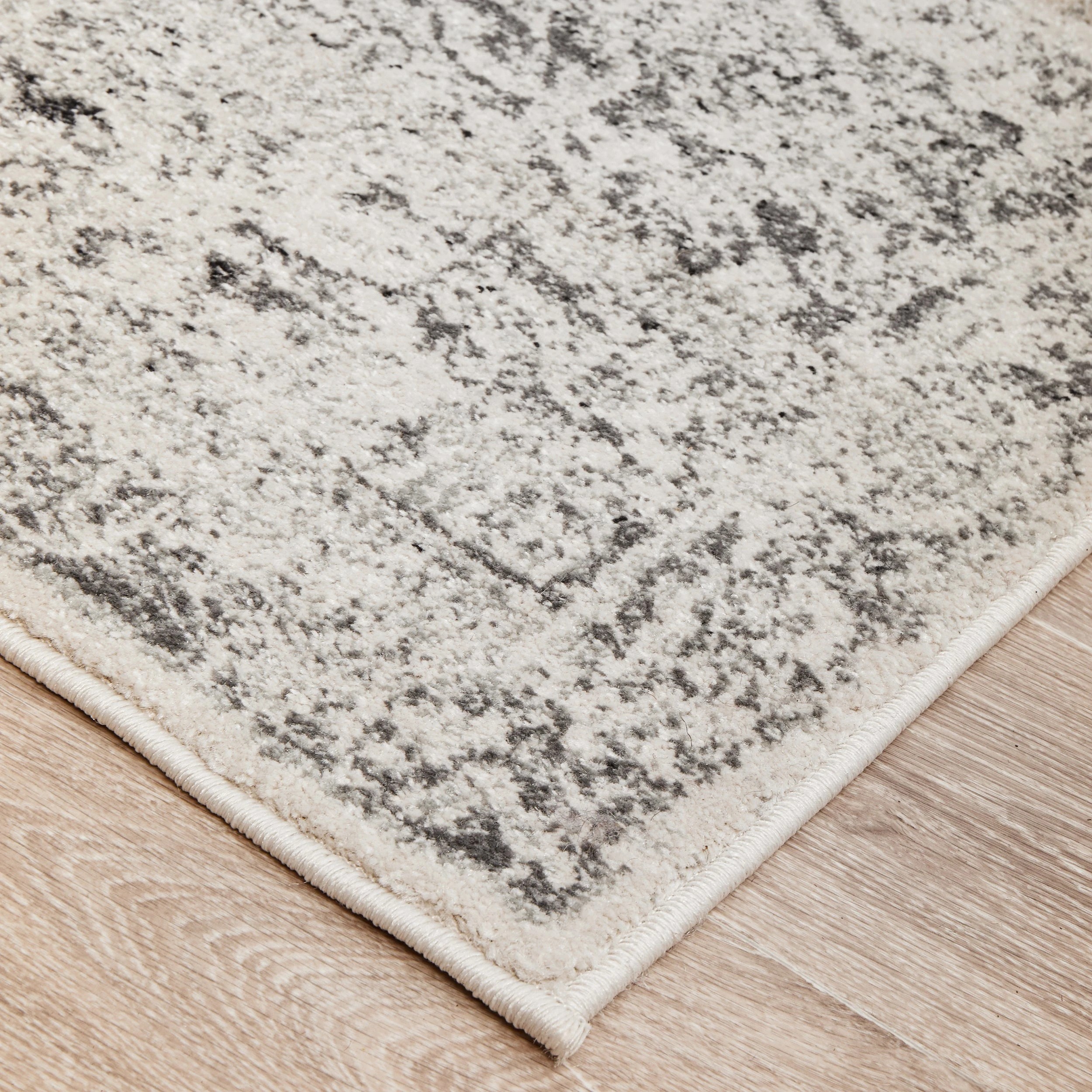 5 Common Ground Rugs Lustre Rita 400x300cm - Extra Extra Large Floor Rug - Silver, 5 of 9