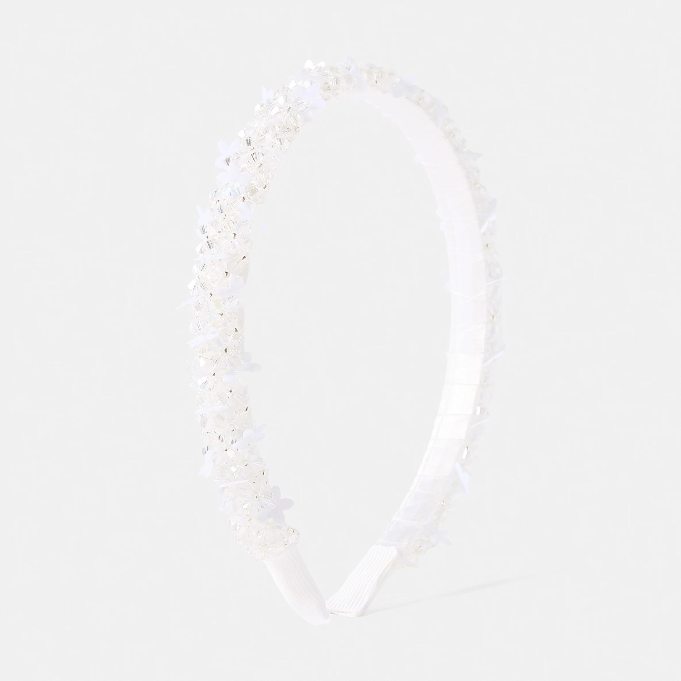 1 Sparkly Headband - White White, 1 of 5