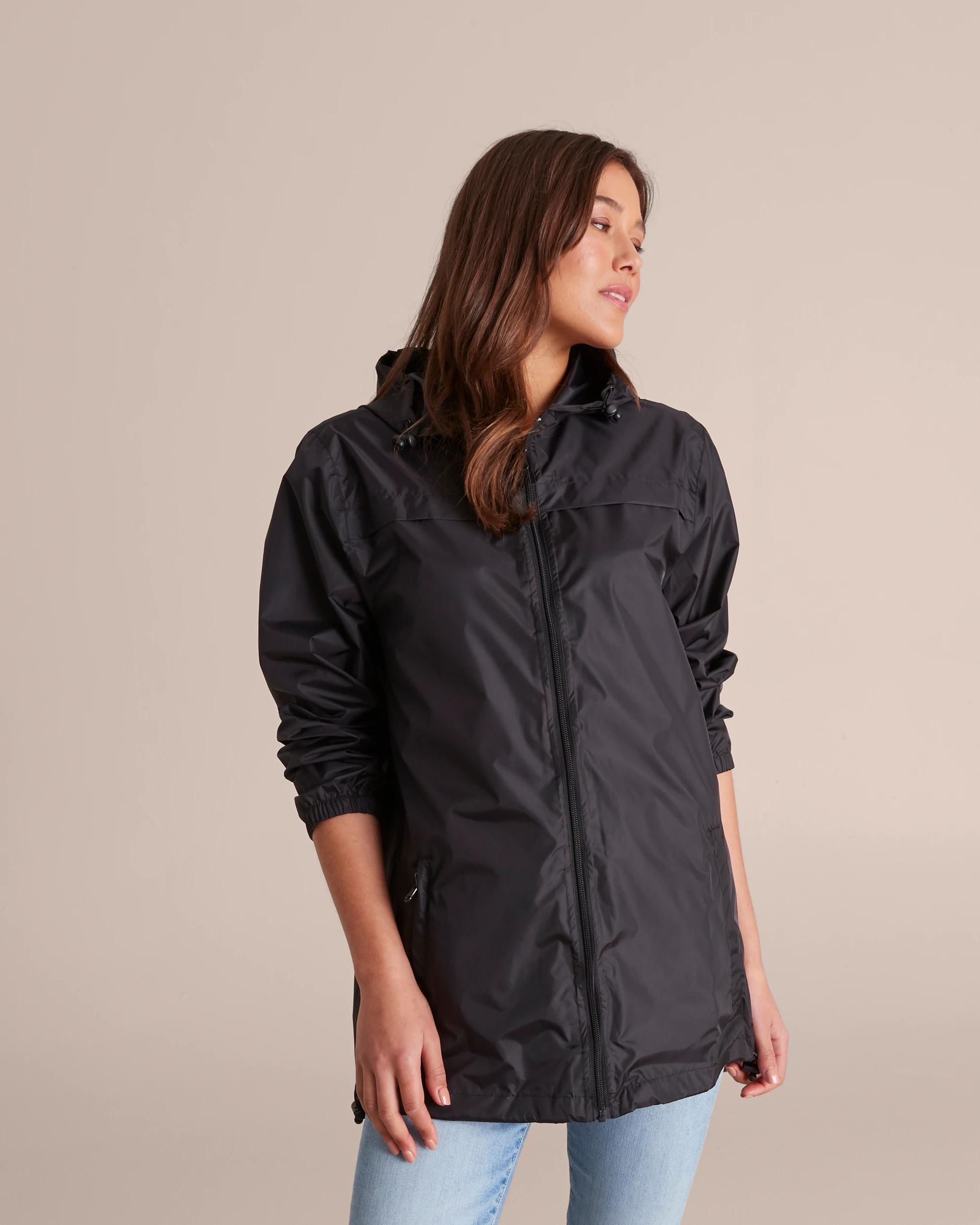 3 Target Fold Up Rain Jacket BLACK, 3 of 9
