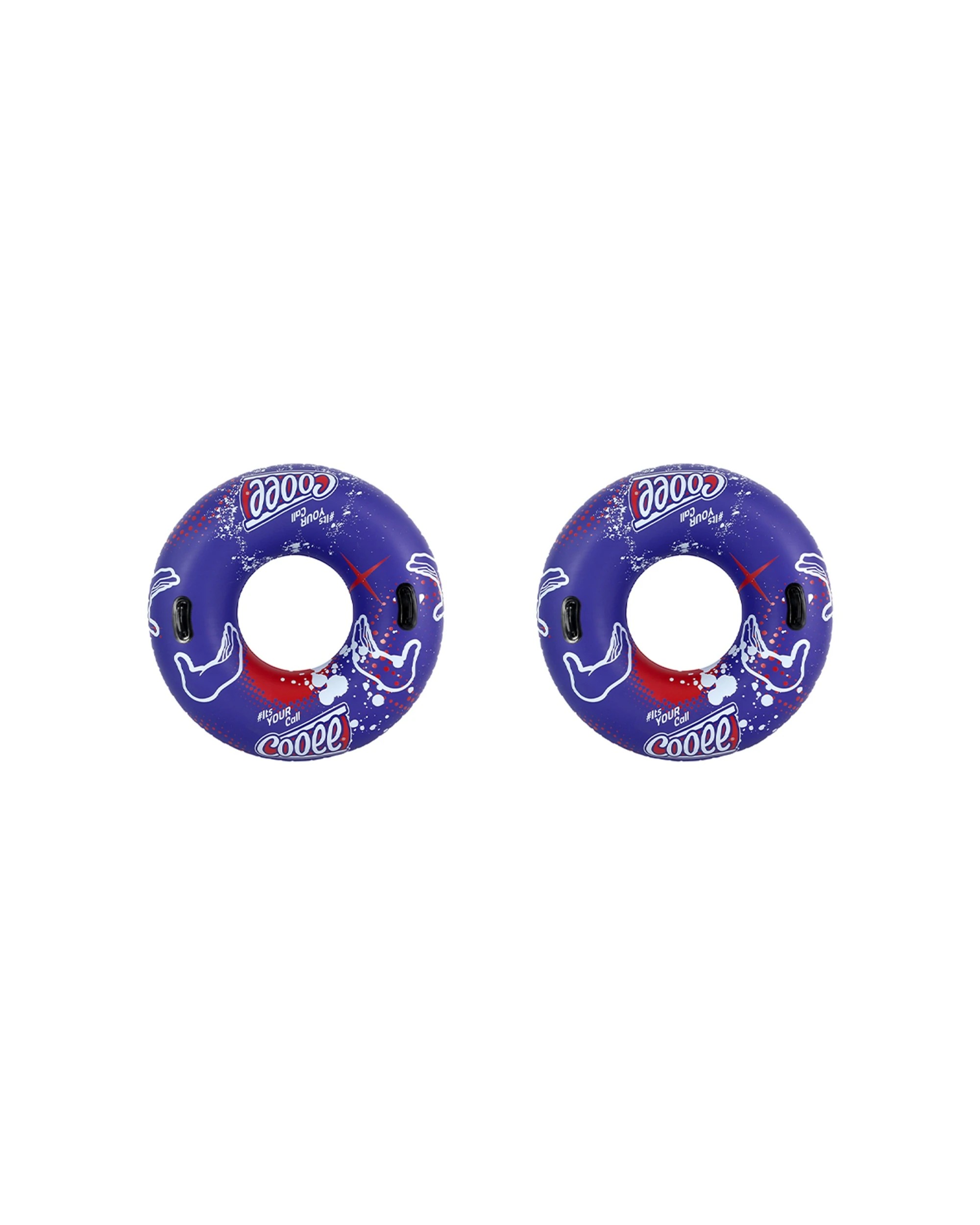 1 Cooee 2PK Giant O Ring Kids Family Outdoor Inflatable Toys Kids - Blue, 1 of 2