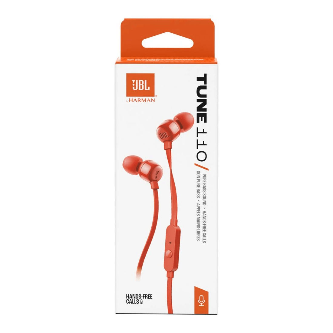 3 JBL T110 Earphones Red, 3 of 3