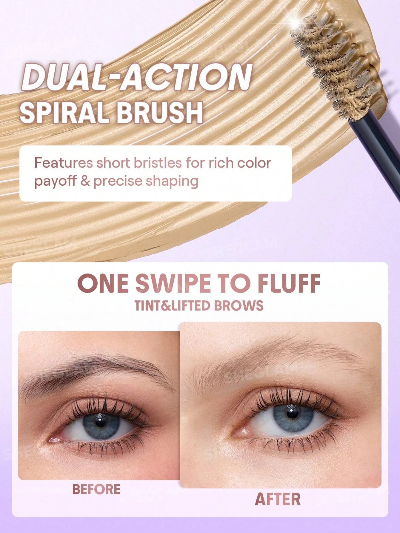 4 SHEGLAM Airy Tinted Volumizing Brow Mousse - Beige, 4 of 5