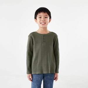 Waffle Henley Long Sleeve T-shirt