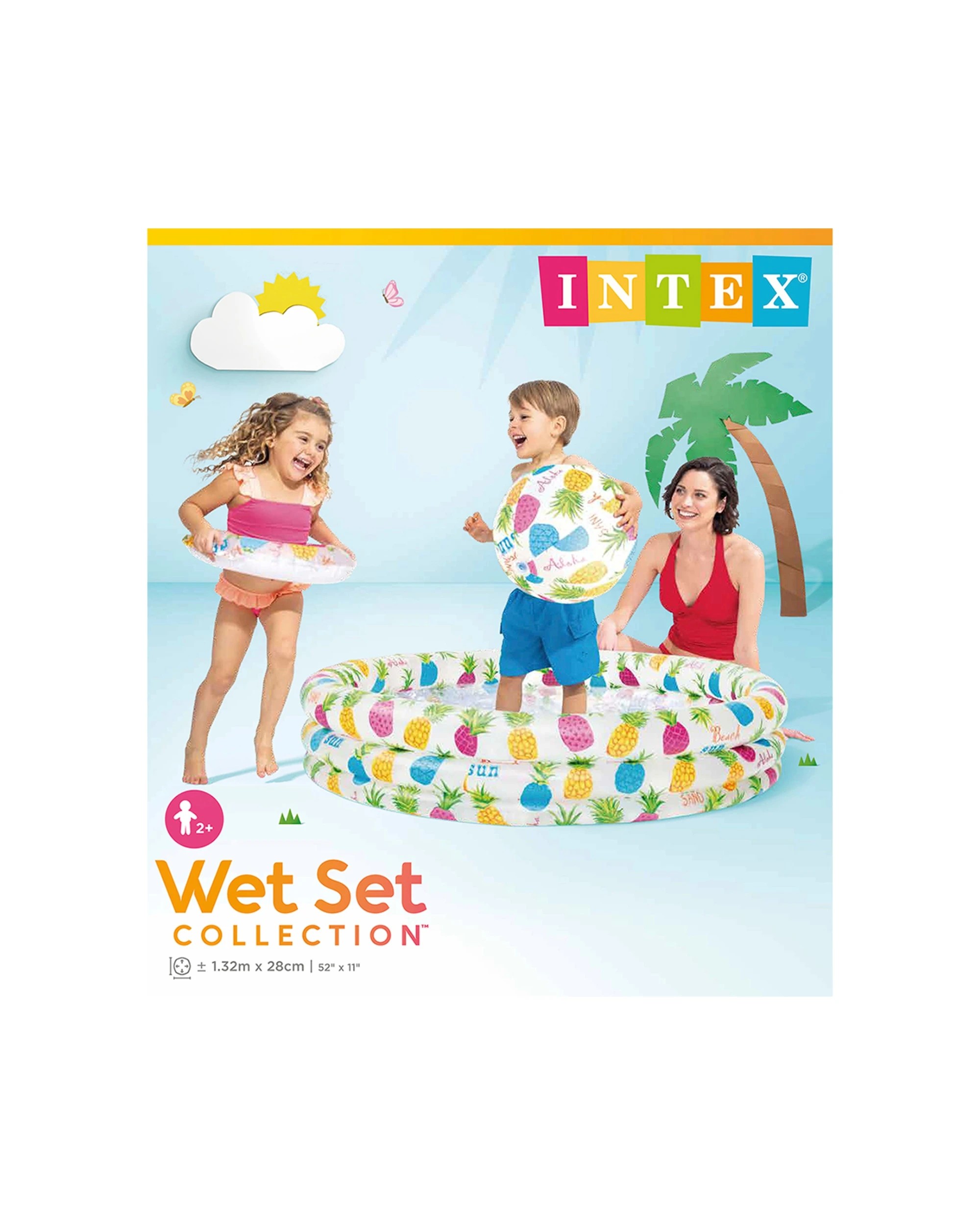 4 Intex Pineapple Splash Swimming Pool Set - Multi, 4 of 5
