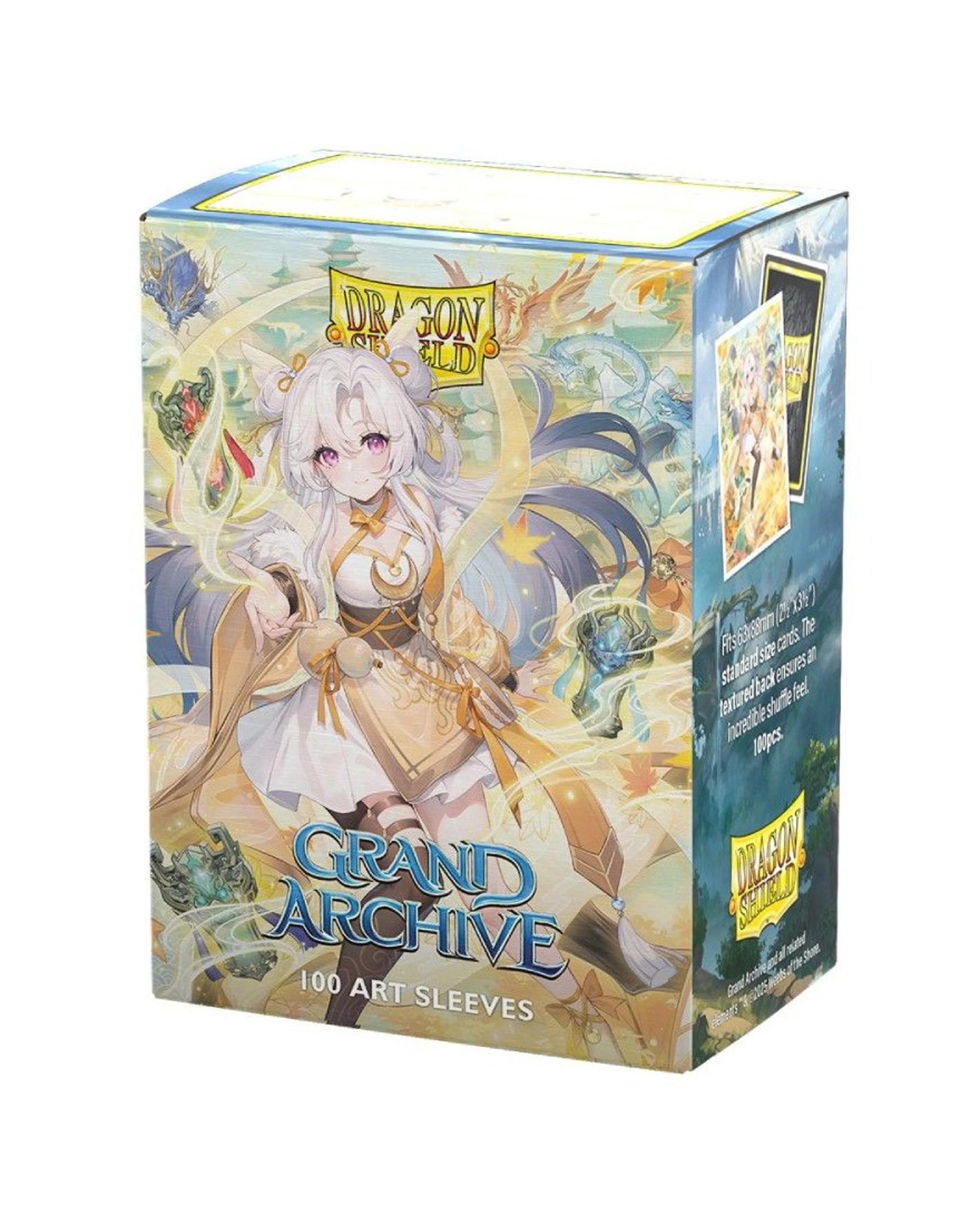 1 Dragon Shield Grand Archive Guo Jia Heavens Favored Matte Art Sleeves 100 Pack - Yellow, 1 of 1