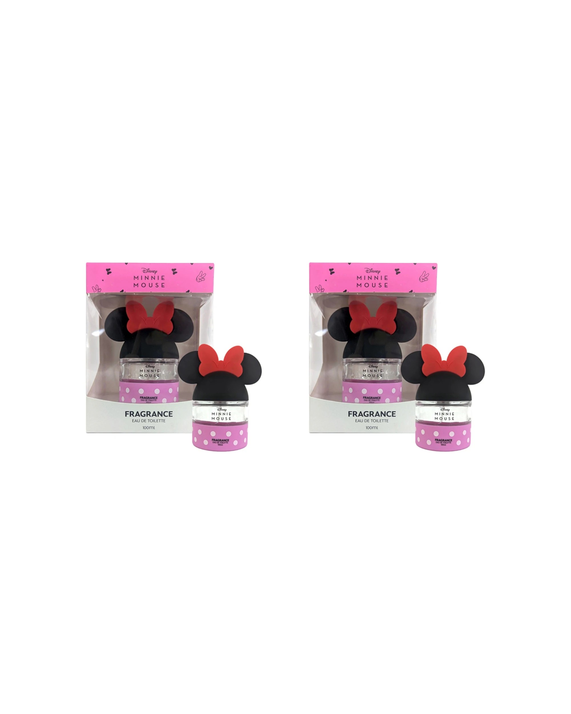1 Disney 2PK Minnie Mouse Pop Fragrance Eau De Toilette 100ml - Multi, 1 of 2