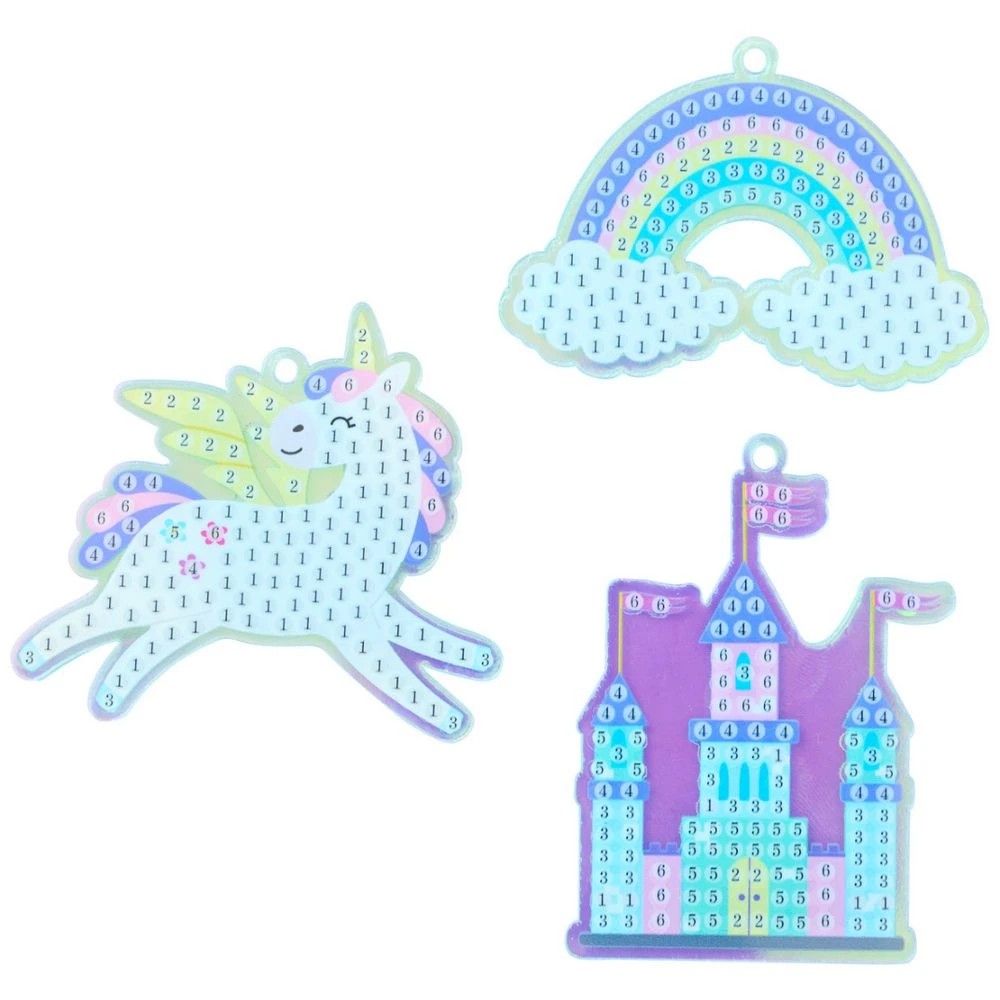 4 Kadink Gem Painting Key Rings Fairy Tale 3 Pack, 4 of 6