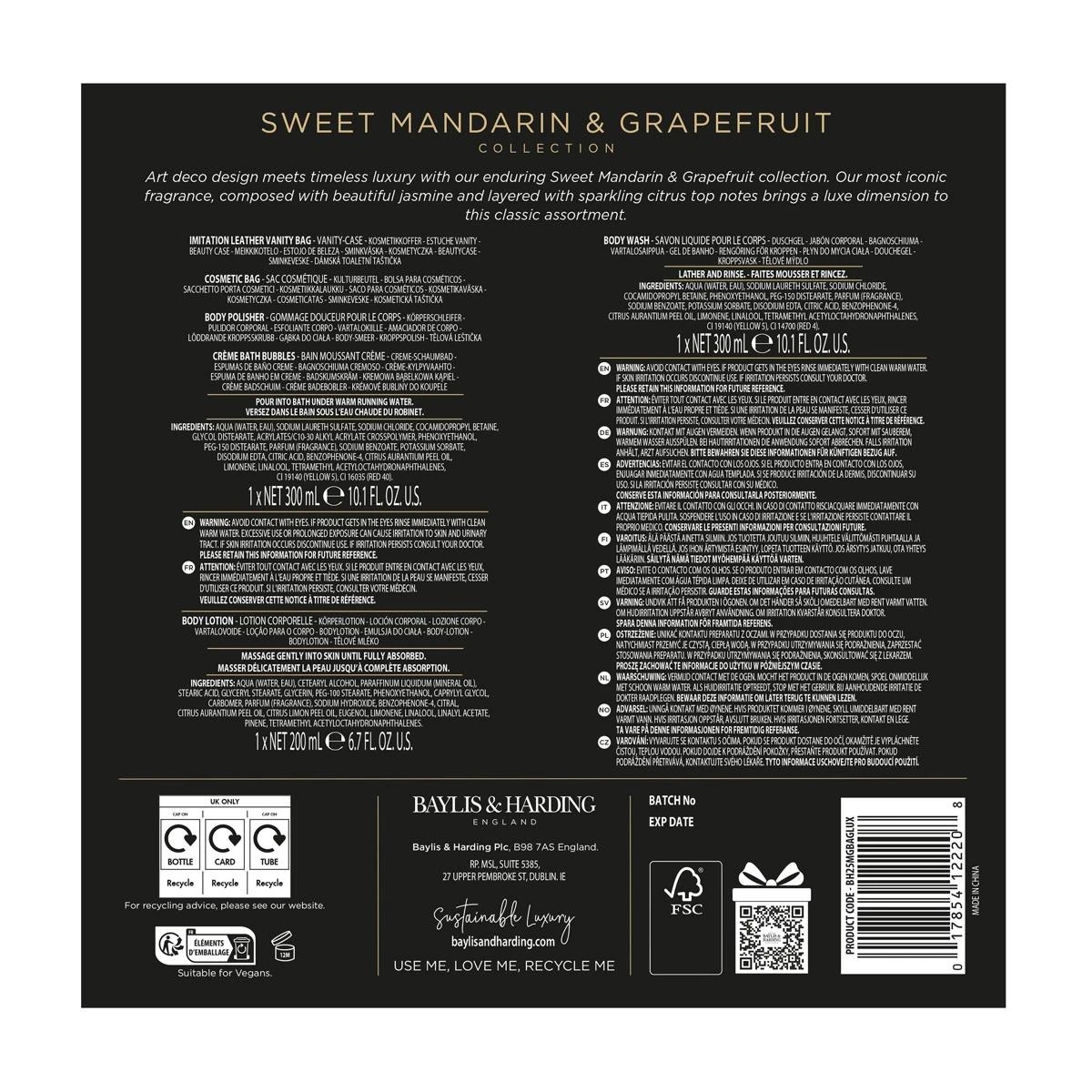 2 Baylis & Harding Signature Collection Luxury Vanity Bag and Cosmetic Bag, 2 of 4