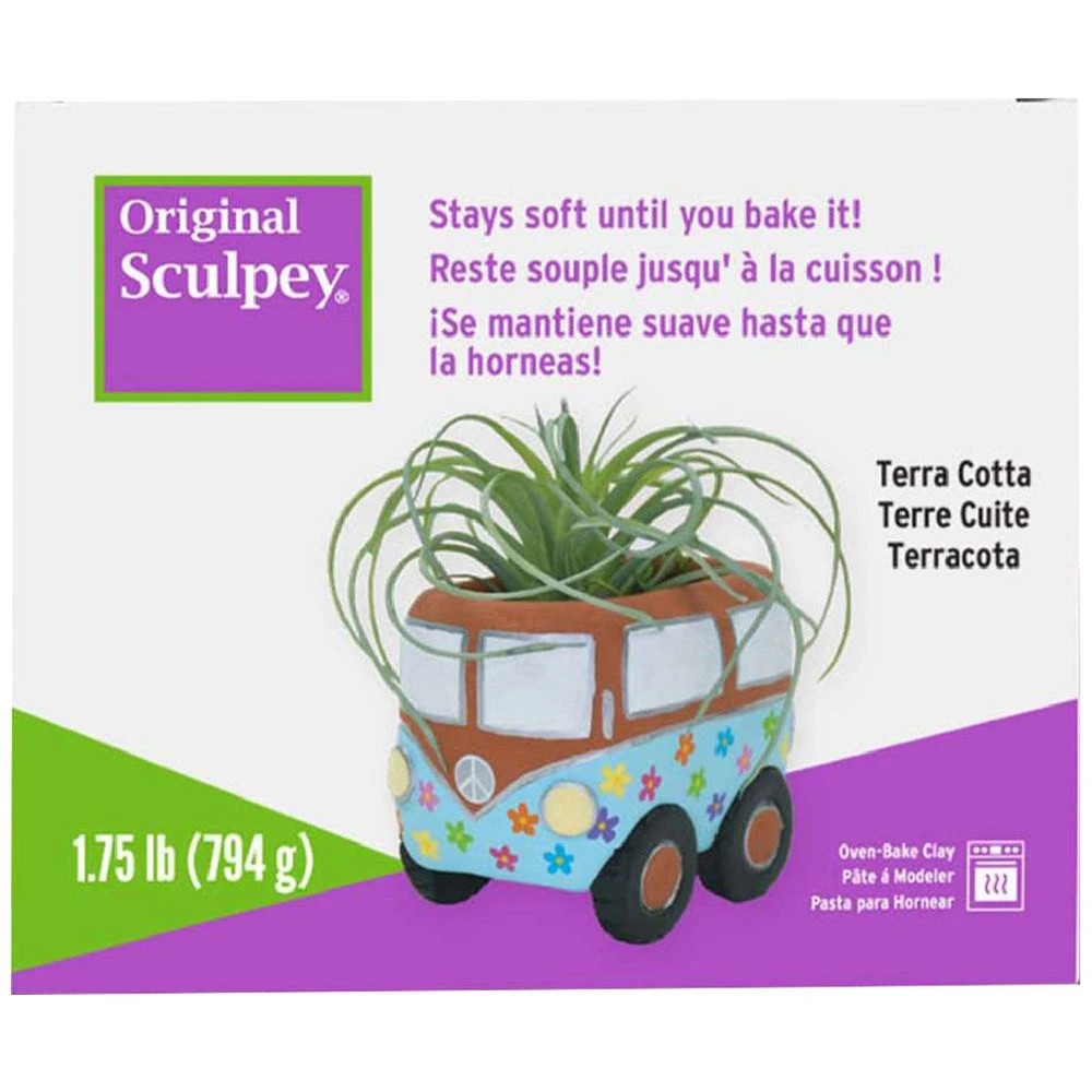 1 Sculpey Original Modelling Clay Terracotta 794g, 1 of 3