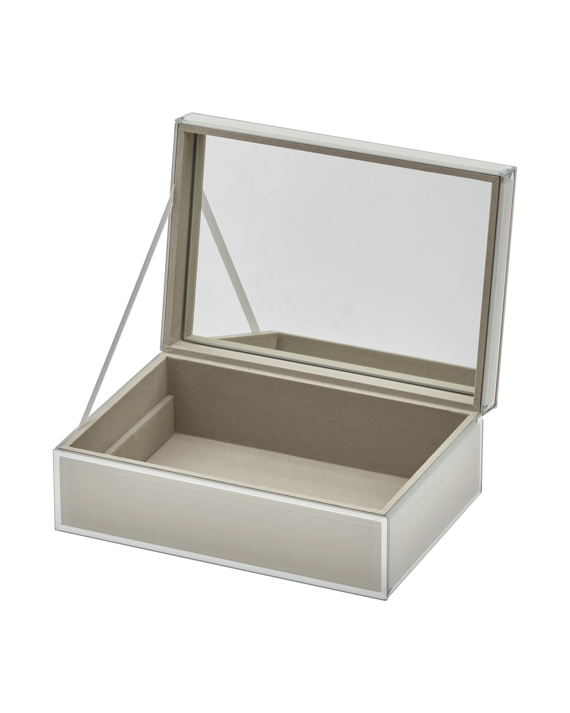 4 One Six Eight London Sara Jewellery Box - Cloud Grey - L - Grey, 4 of 6