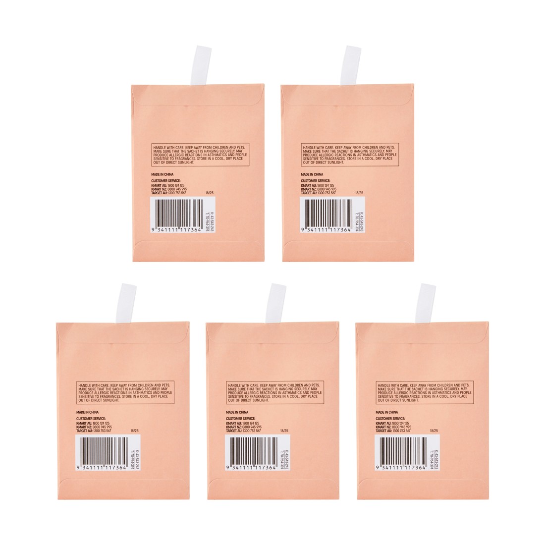 3 5 Piece Tropical Punch Scented Sachets - Pineapple and Melon, 3 of 4