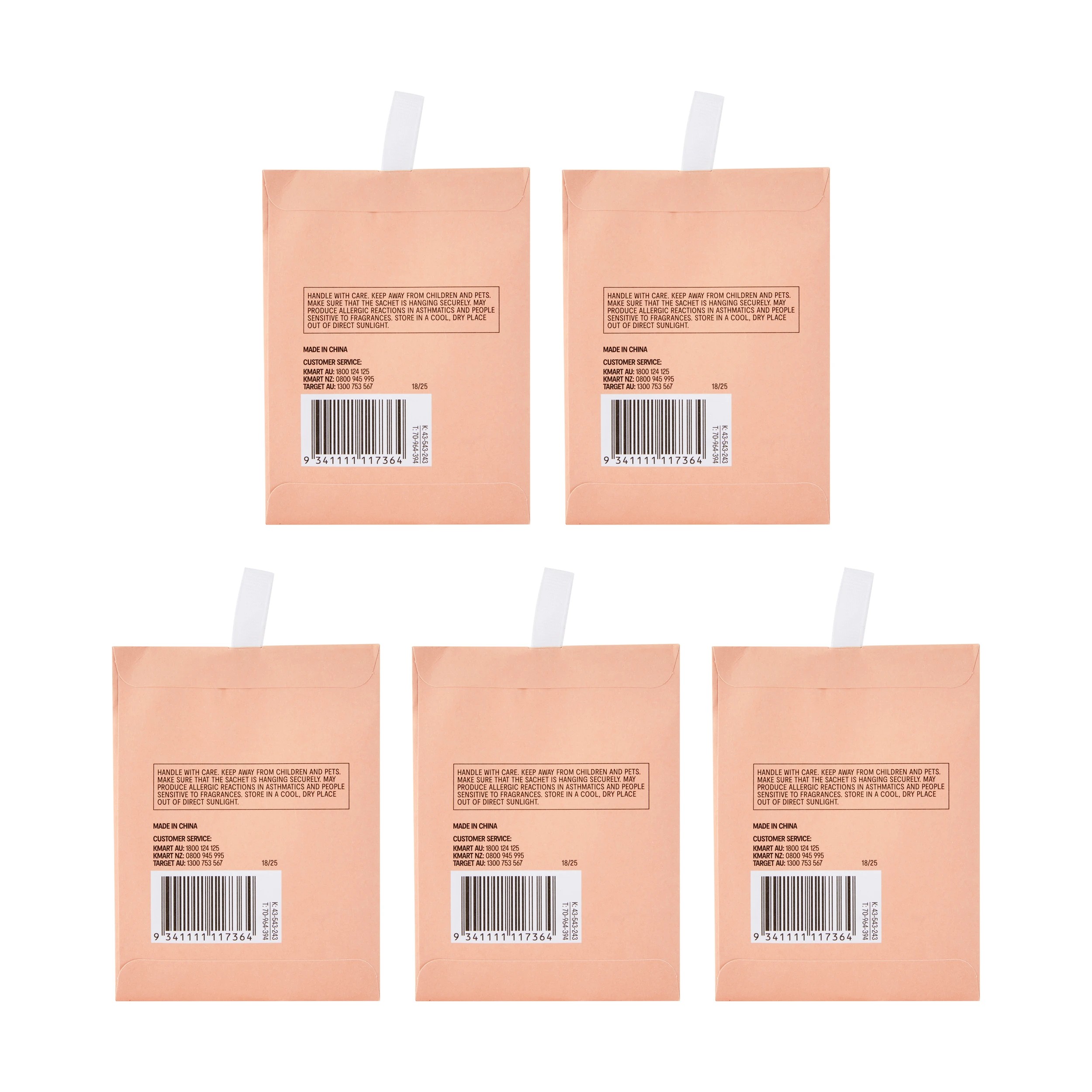 3 5 Piece Tropical Punch Scented Sachets - Pineapple and Melon, 3 of 4