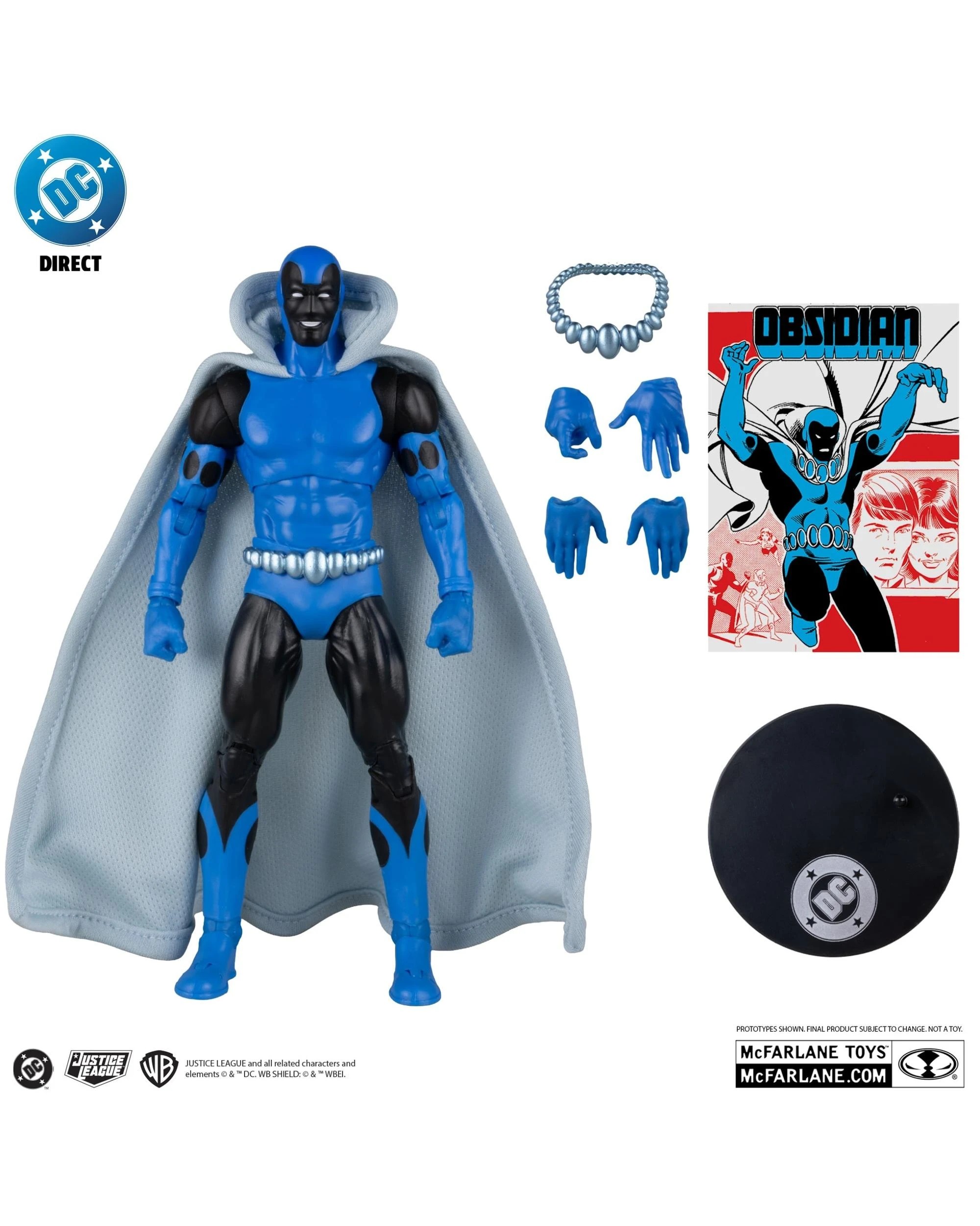 2 DC Direct Gold Label Infinity Inc. #16 Obsidian 7 inch Action Figure, 2 of 10