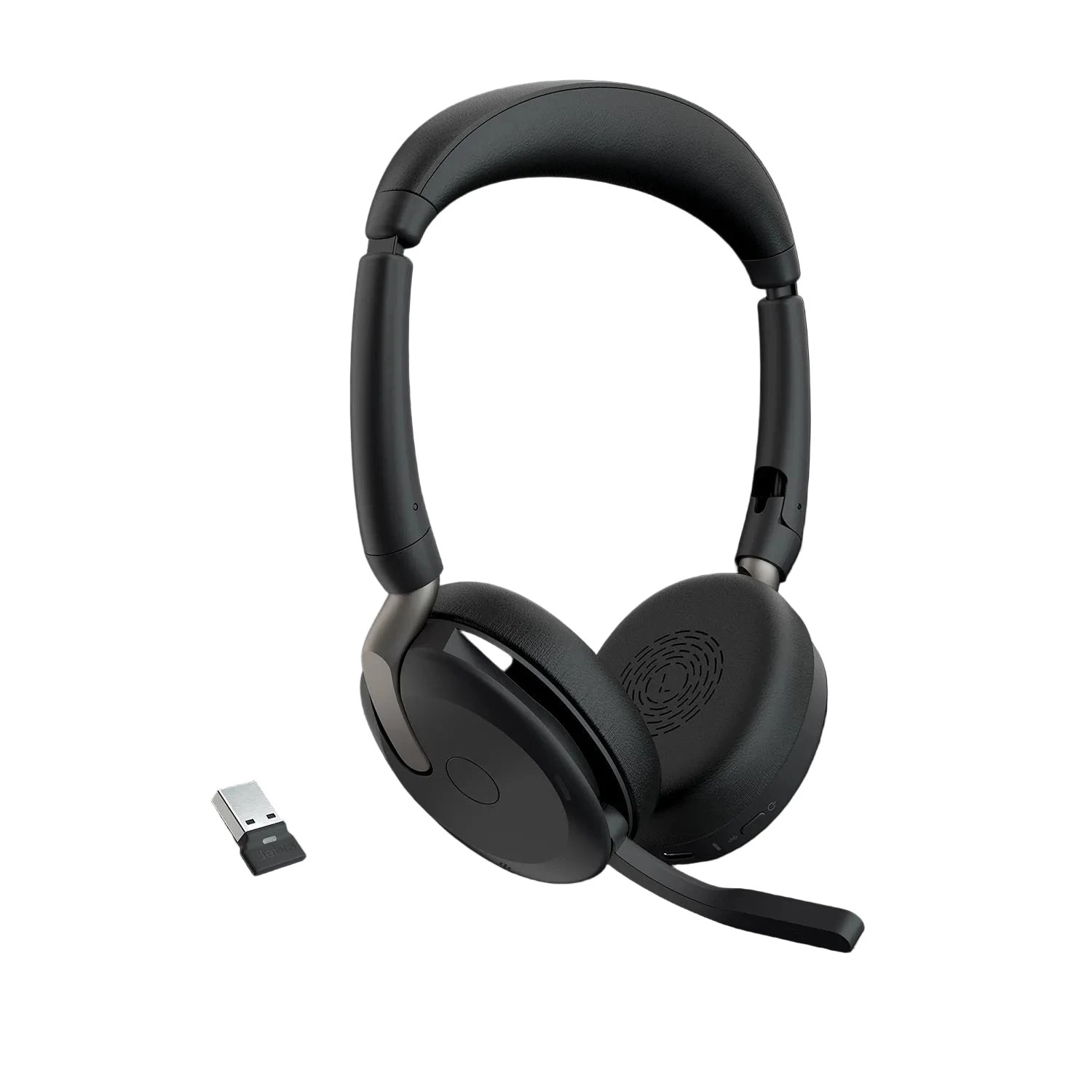 1 Jabra Evolve2 65 Flex UC ANC Stereo Headset USB-A - Black, 1 of 4