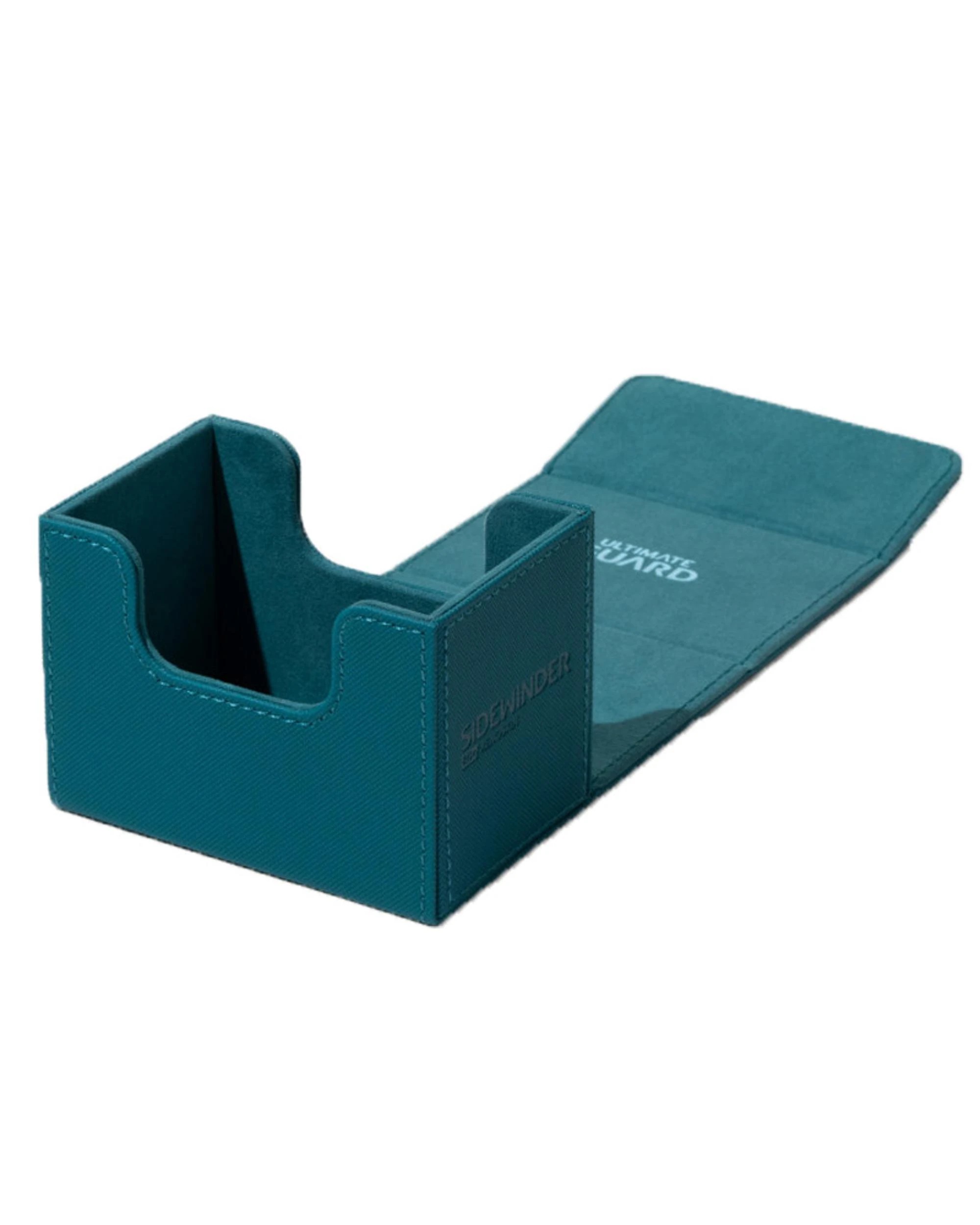4 Ultimate Guard Sidewinder 80+ Xenoskin Monocolour Deck Box - Petrol, 4 of 6