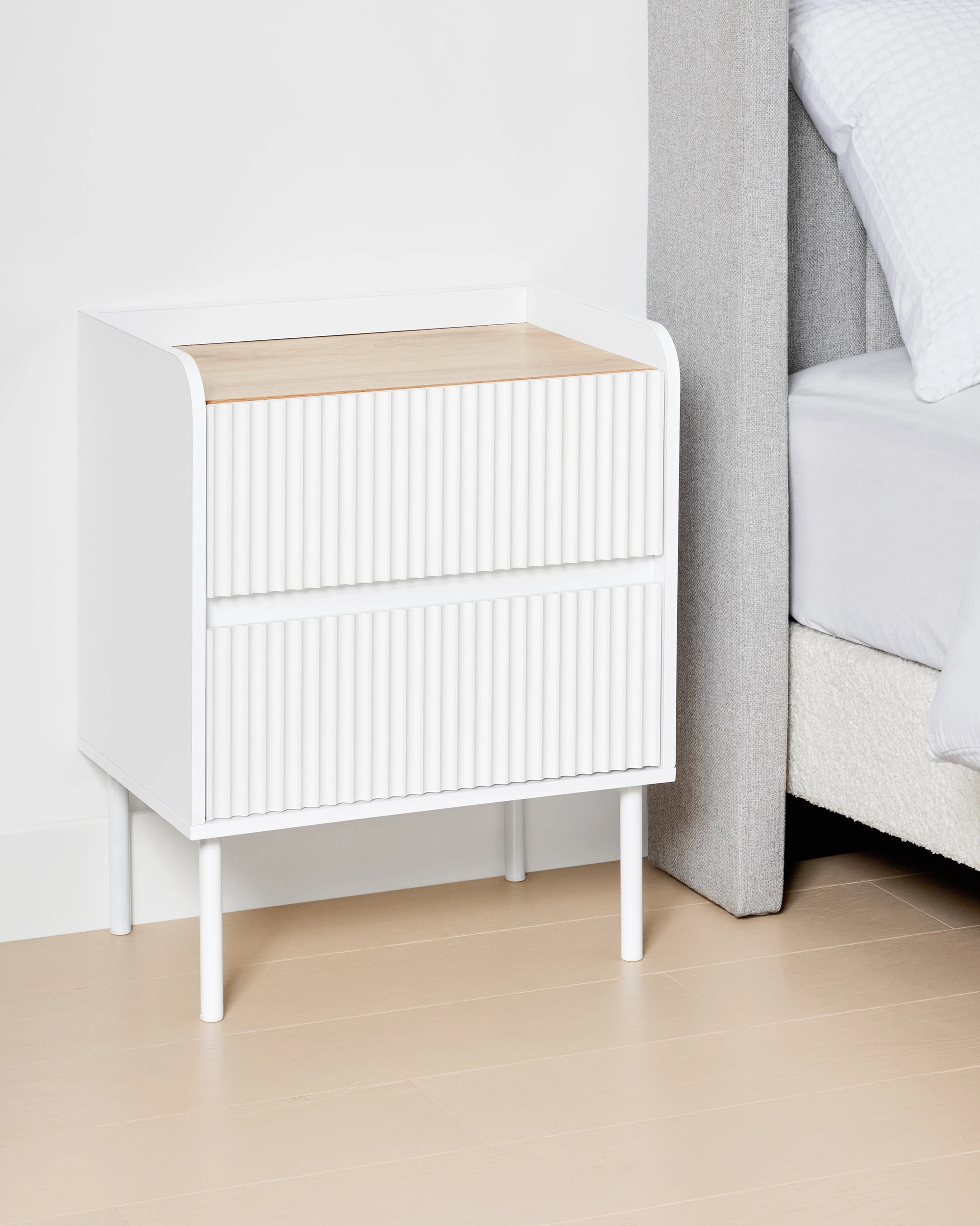 2 Alma 2 Drawer Bedside Table, 2 of 8