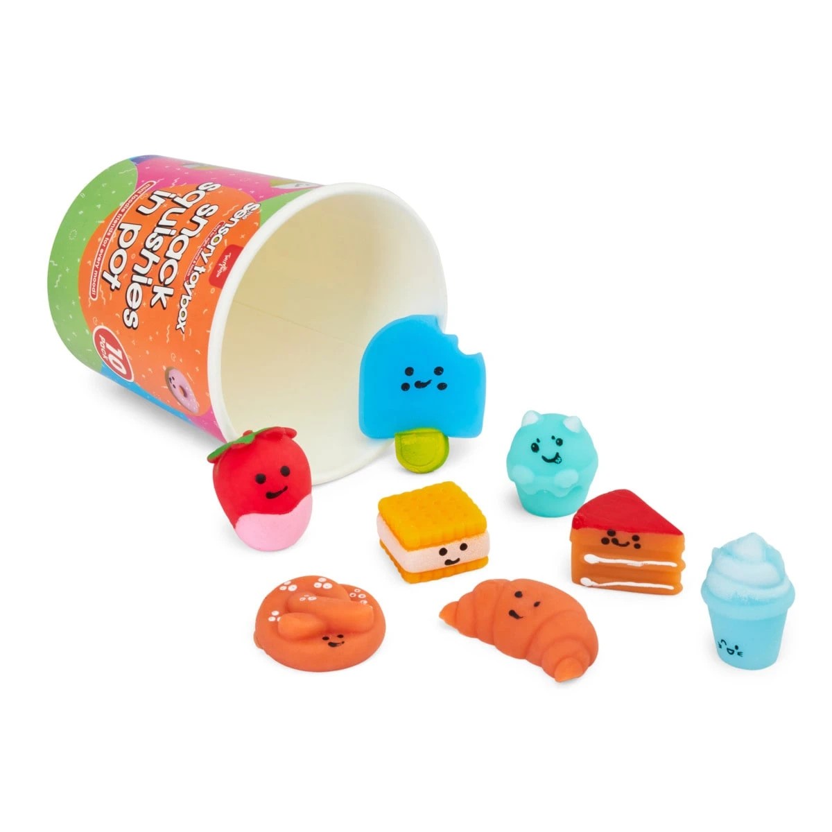 1 10 Pack ToyMania The Sensory Toy Box Snack Squishies in Pot, 1 of 7