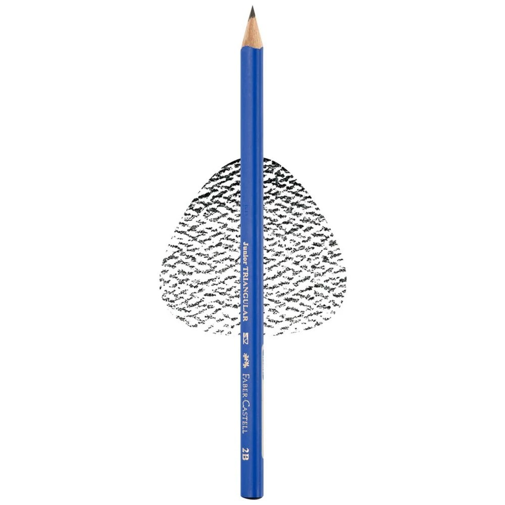 3 Faber-Castell Junior Triangular Graphite Pencil 2B, 3 of 5