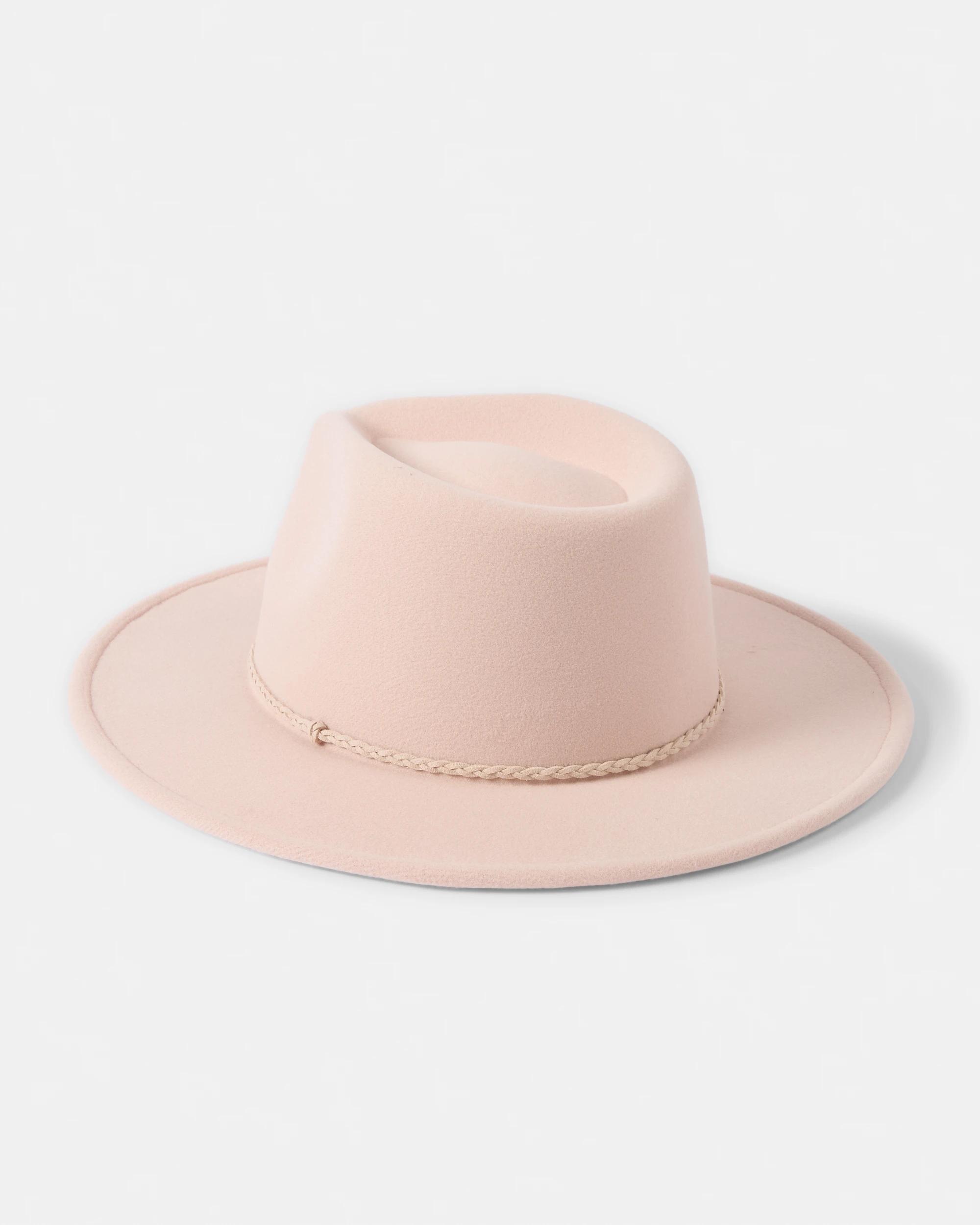 2 Braided Fedora Hat Beige, 2 of 3