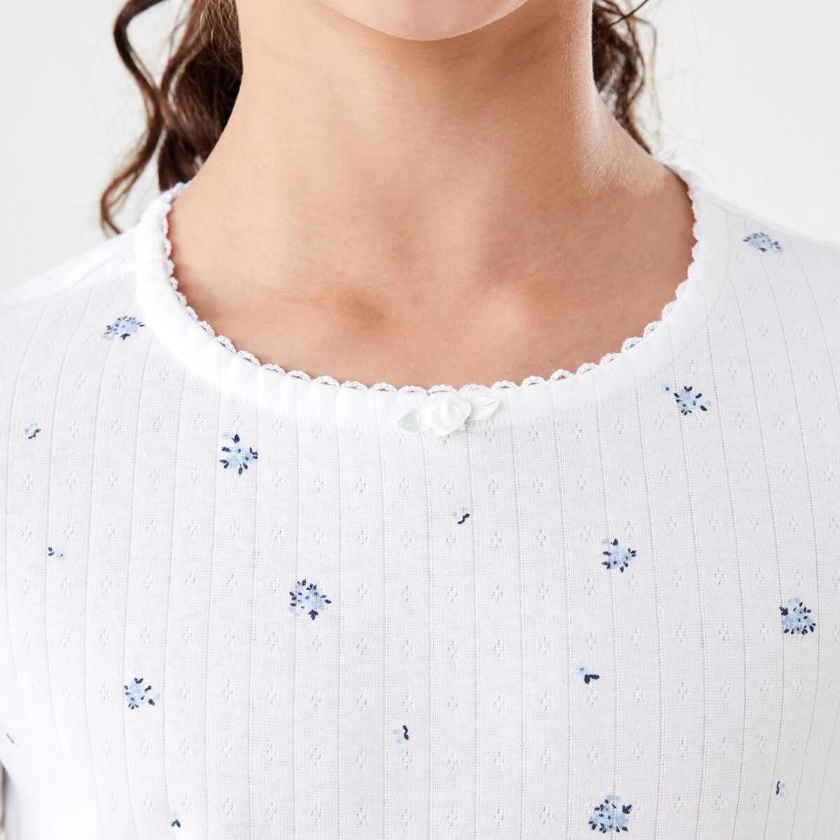 4 Pointelle Pyjama Set WHITE FLORAL, 4 of 10