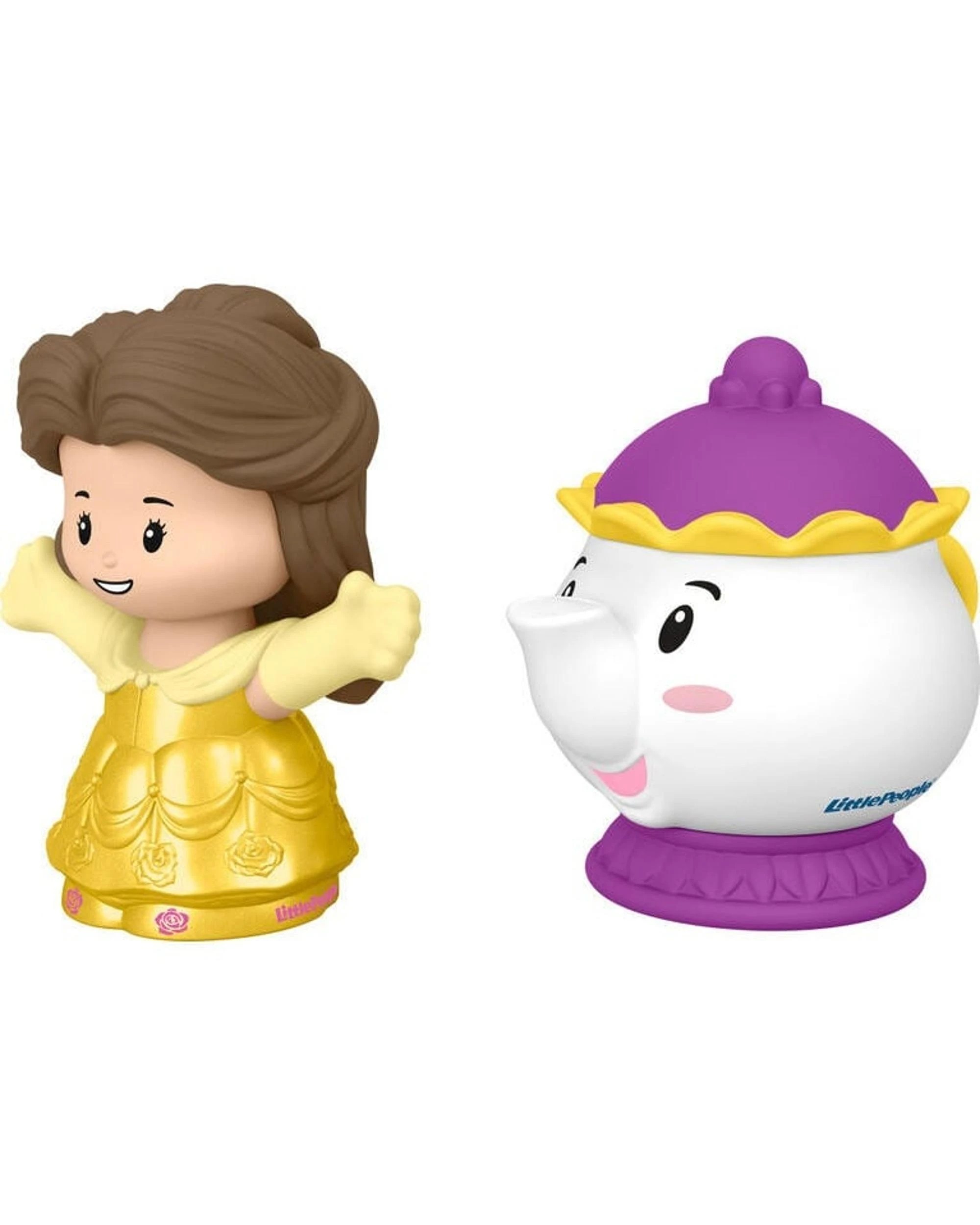 3 Little People Disney Princess Belle and Mrs Potts Figure Set, 3 of 6