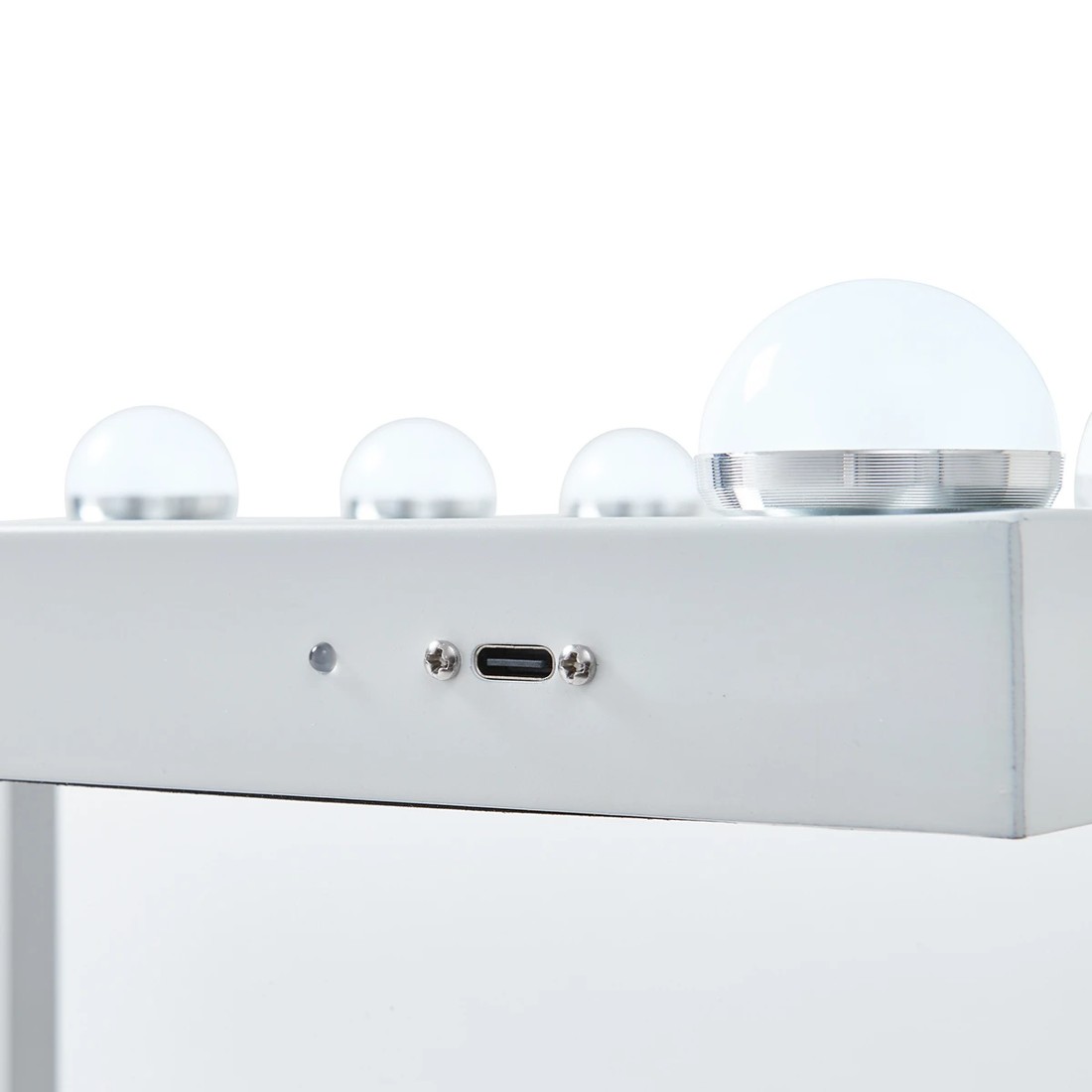 7 Small Hollywood Mirror - White, 7 of 10