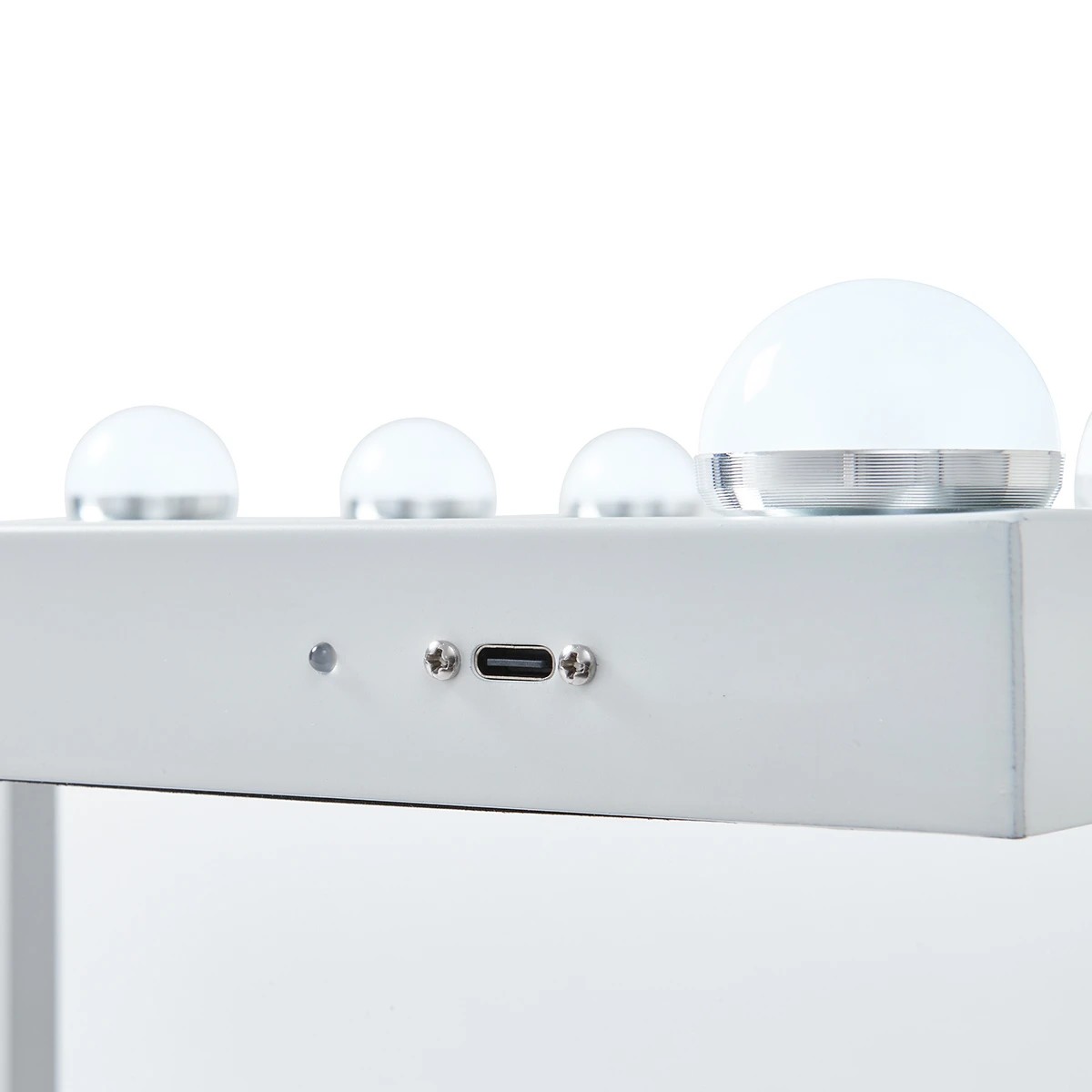 7 Small Hollywood Mirror - White, 7 of 10