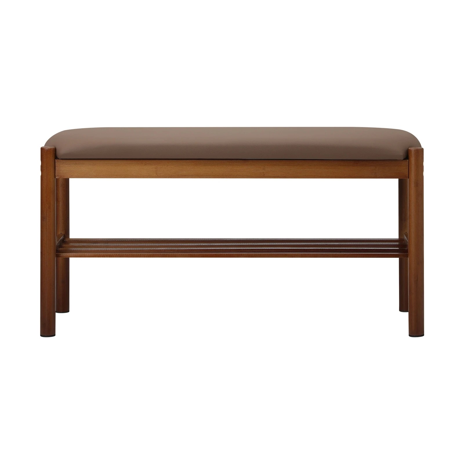 5 Oikiture Shoe Bench Bamboo Shoes Rack Cabinet Shelf Stool 80cm - Brown, 5 of 7