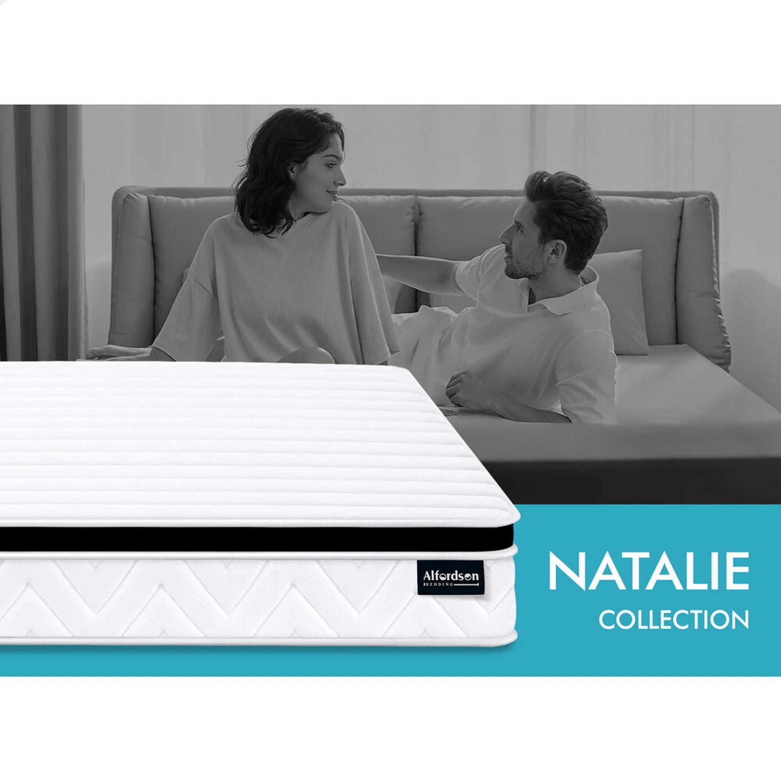 2 Alfordson Mattress 17CM Euro Top Spring Foam Bedding Medium Firm - Single Bed, 2 of 10