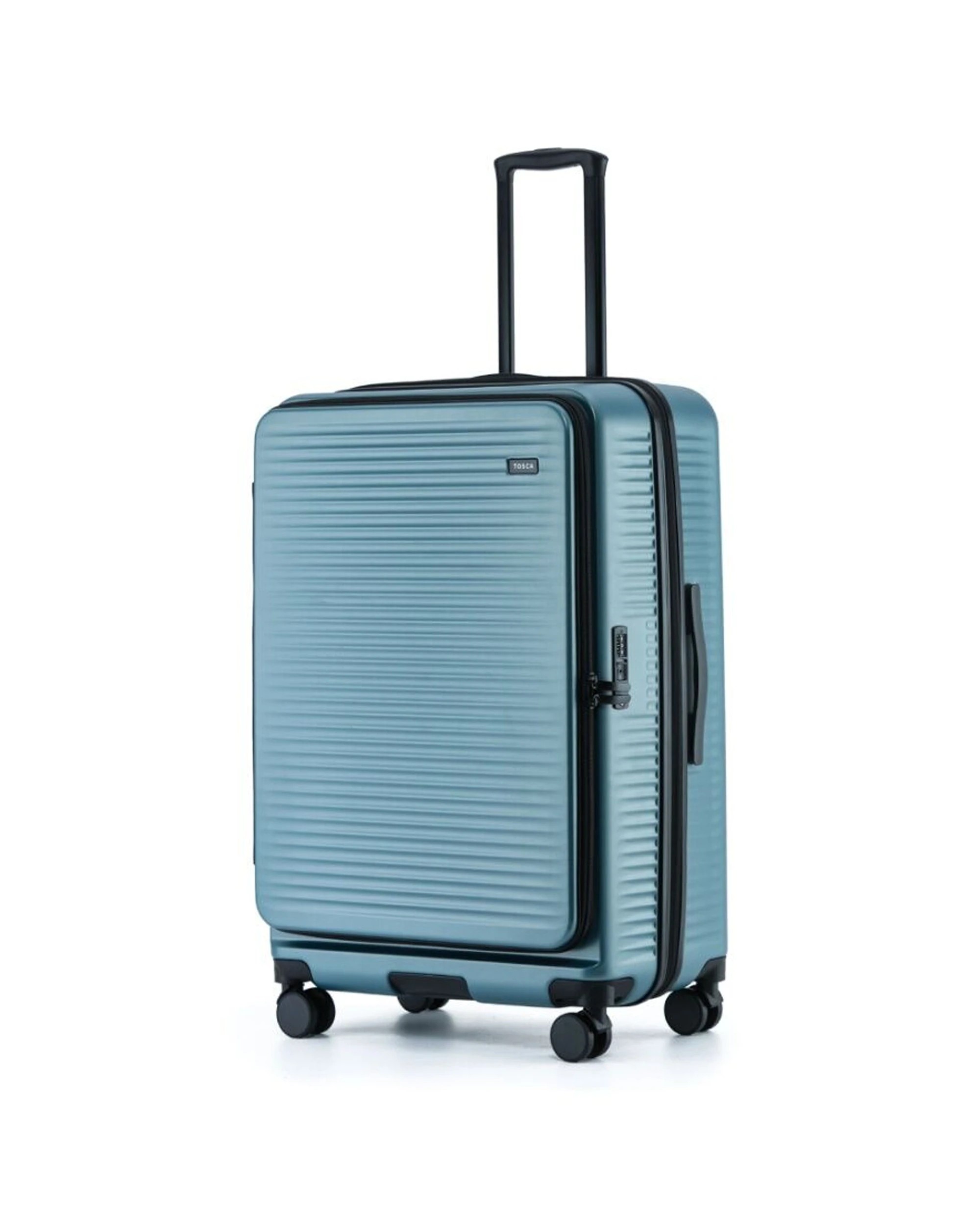 7 Tosca 3Pc Zen Travel Suitcases/Luggage Set With Wheels & Combination Lock - Grey, 7 of 7
