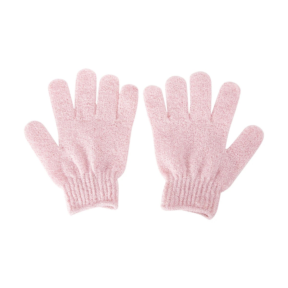 2 Exfoliating Gloves - Pink, 2 of 6