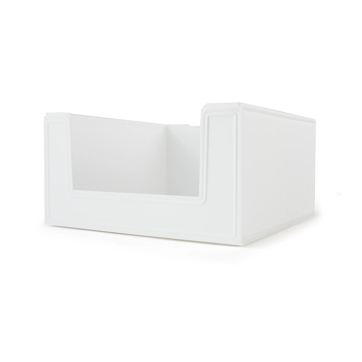 4 28.5L Modular Open Front Stackable Bin - White, 4 of 10