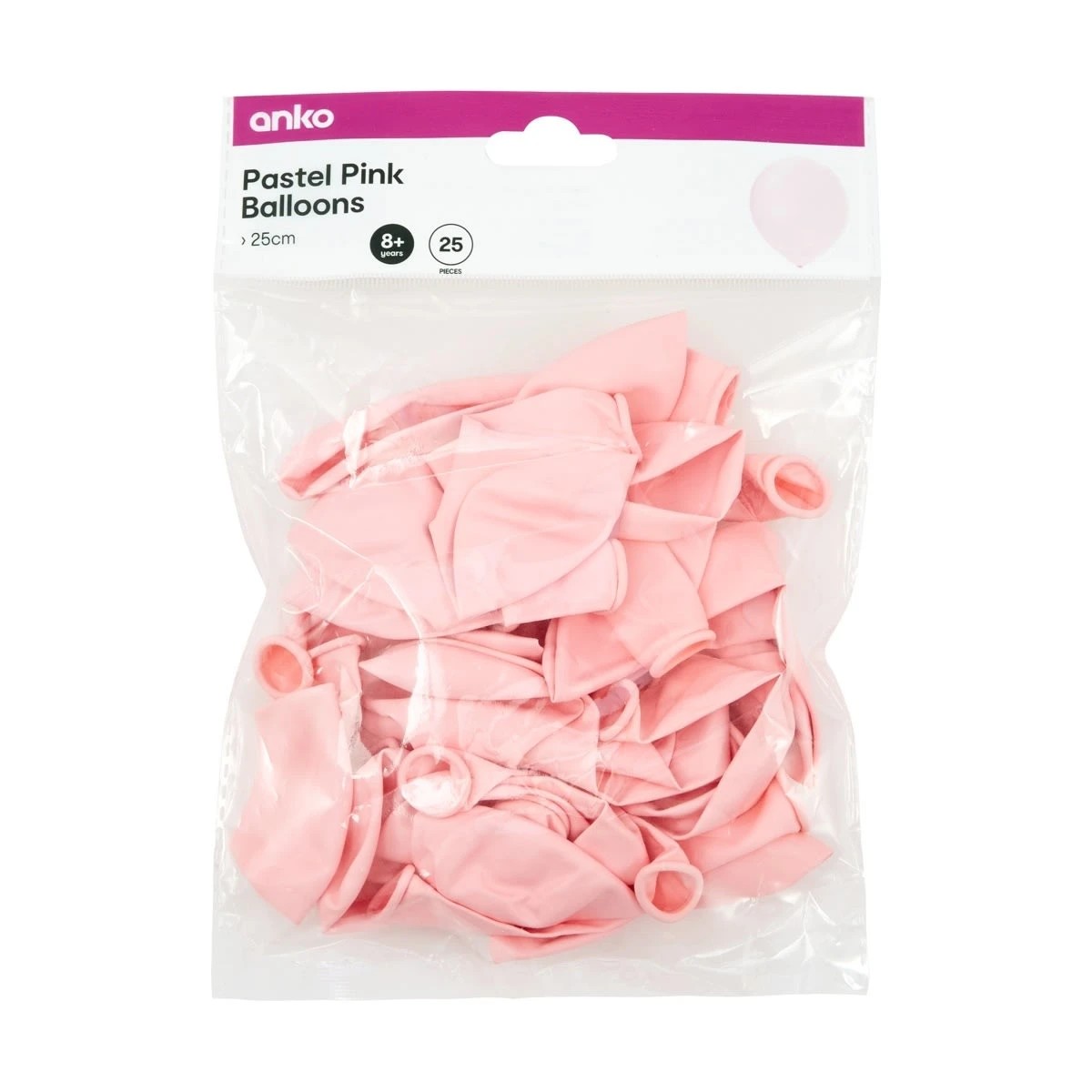 3 25 Piece Pastel Pink Balloons, 3 of 3