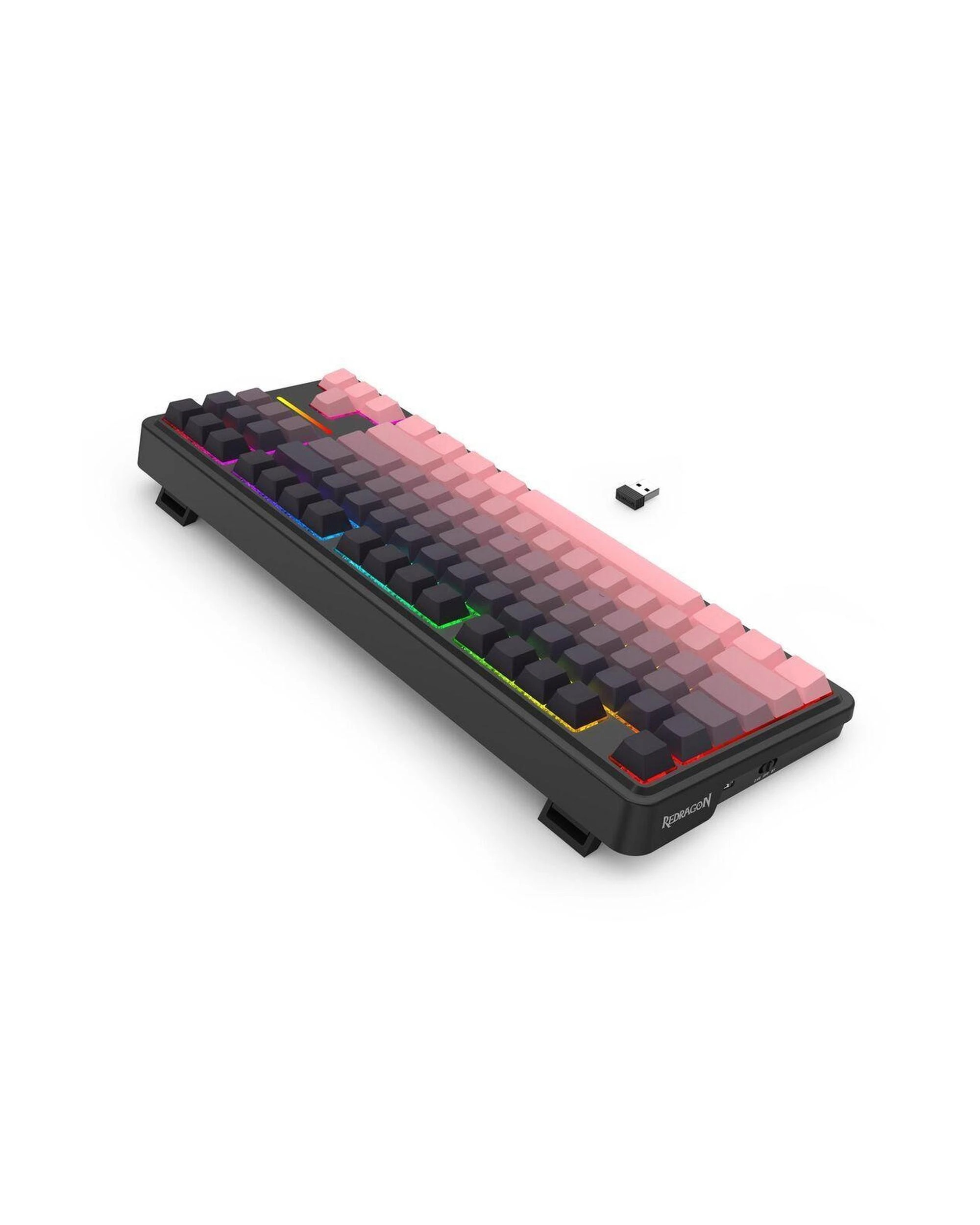 4 Redragon K728SP RGB Pro Pink TKL Gasket Wireless Mechanical Keyboard, 4 of 8