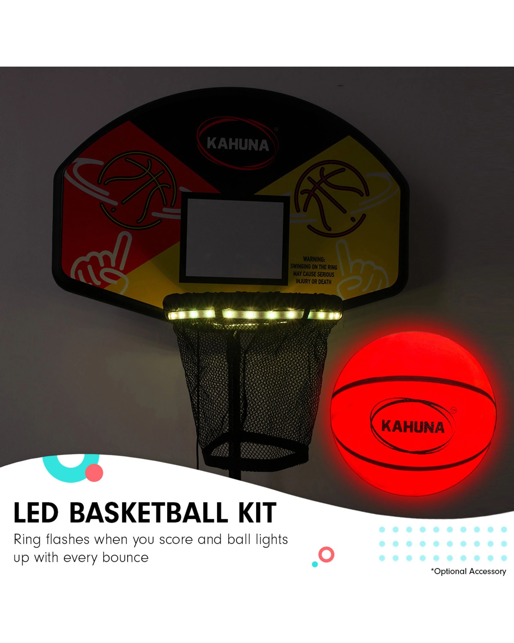 9 Kahuna 8 ft x 11 ft Rectangular Trampoline Rainbow Outdoor, 9 of 10