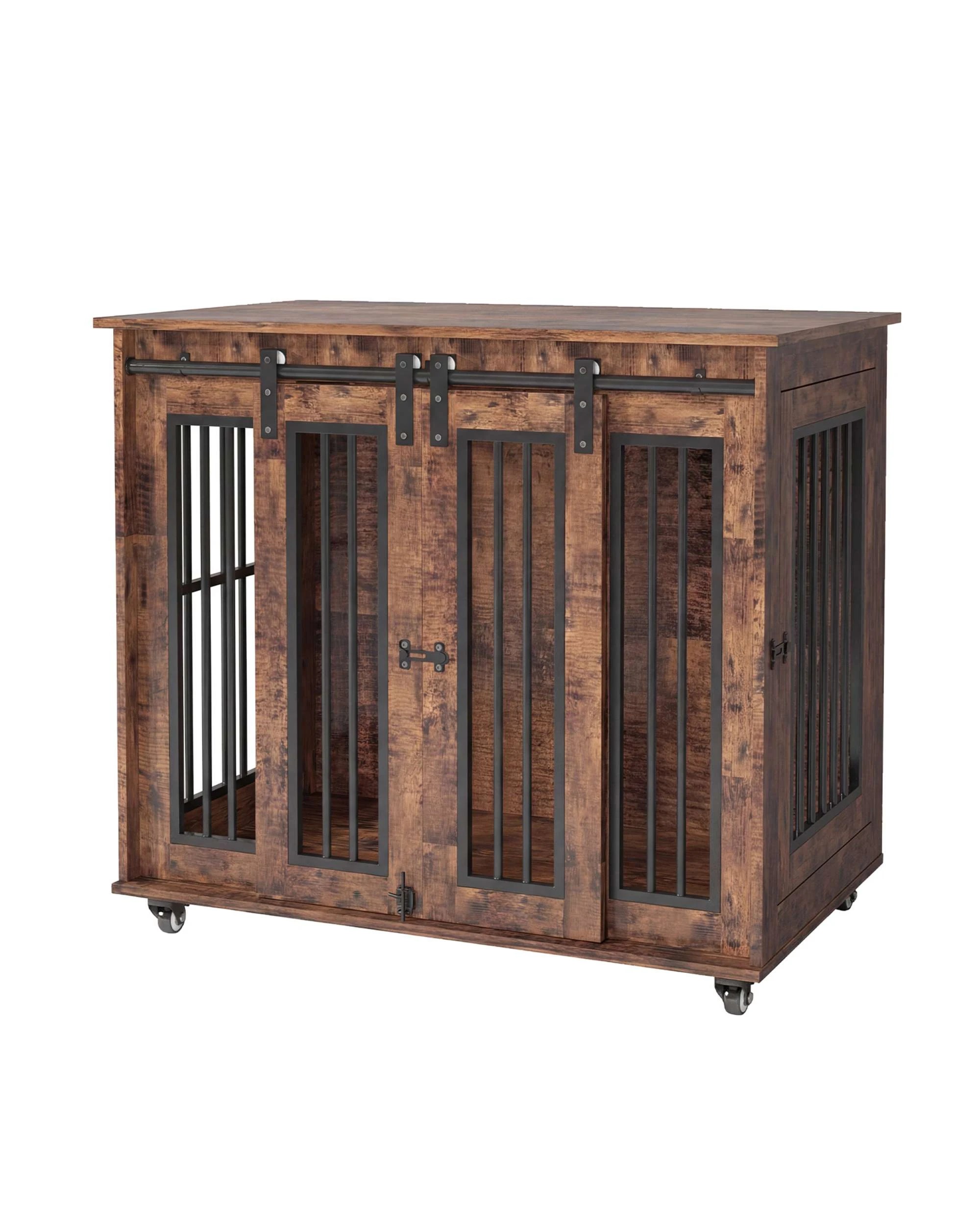 6 Advwin Dog Crate Furniture Heavy Duty Dog Cage Kennel, 6 of 8