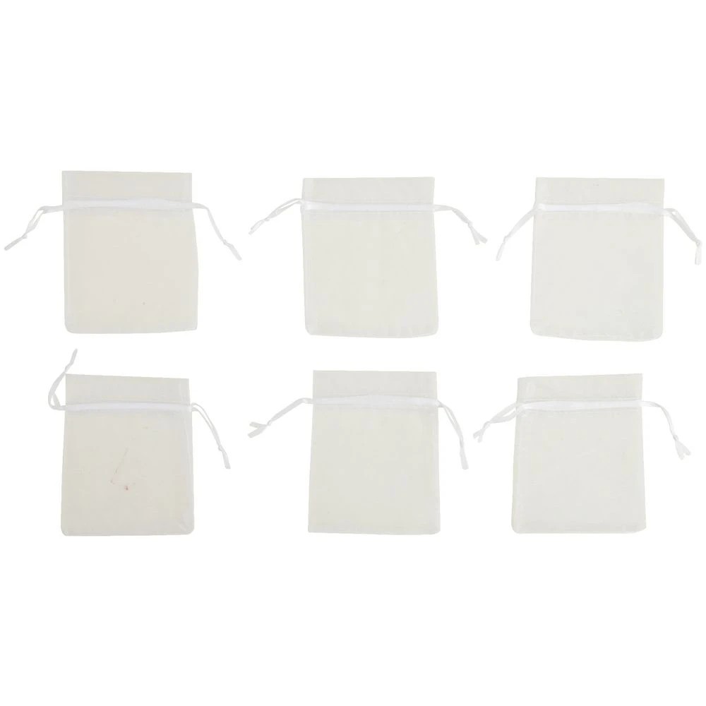 2 Born Jewellery Mesh Bag 100 x 125mm White 6 Pack, 2 of 2