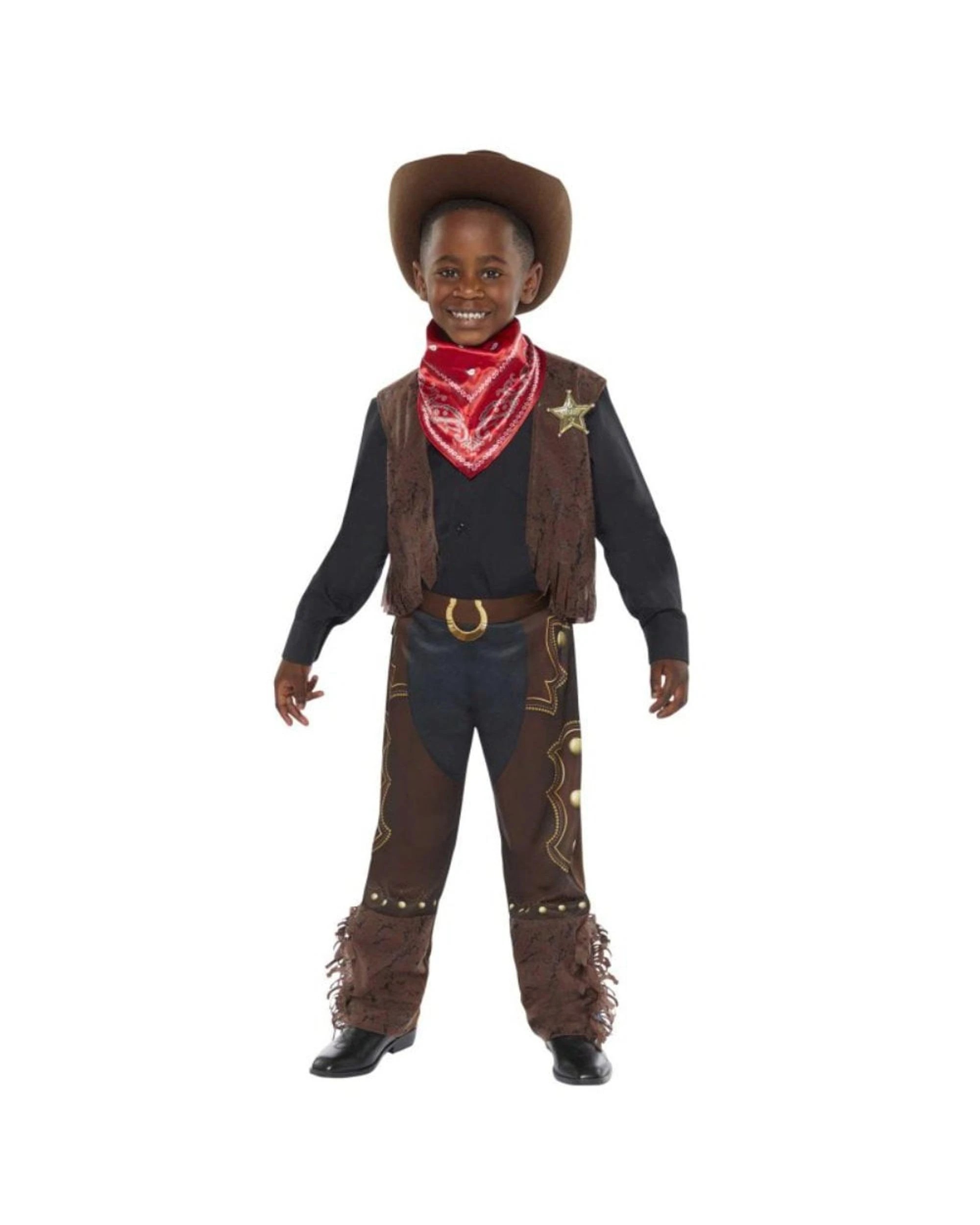 1 Western Cowboy Kids Costume Size 10-12 Years, 1 of 4