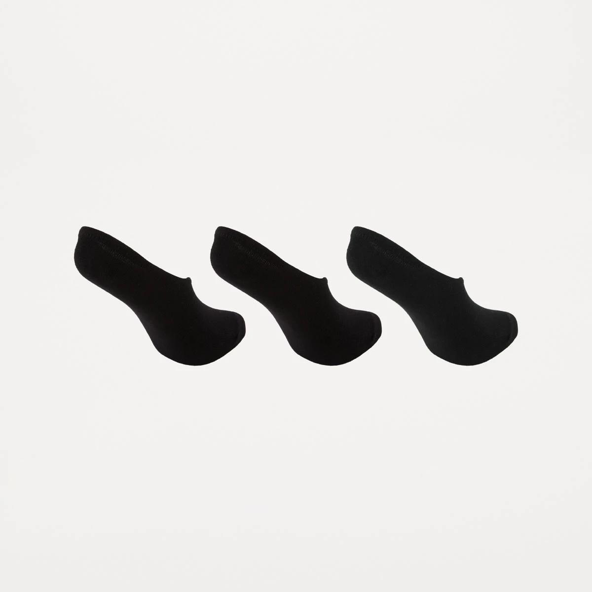 2 3 Pack No Show Socks BLACK, 2 of 3