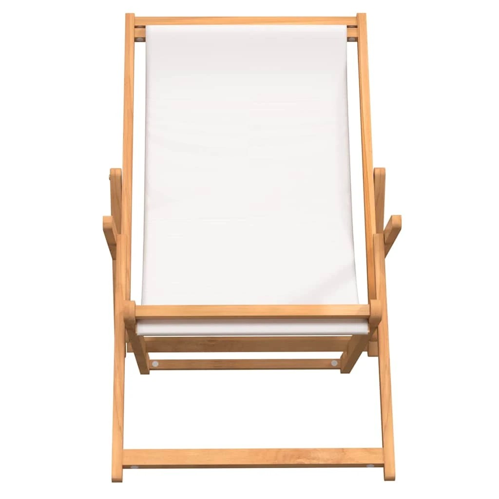 3 vidaXL Beach chair Foldable - Beige, 3 of 9