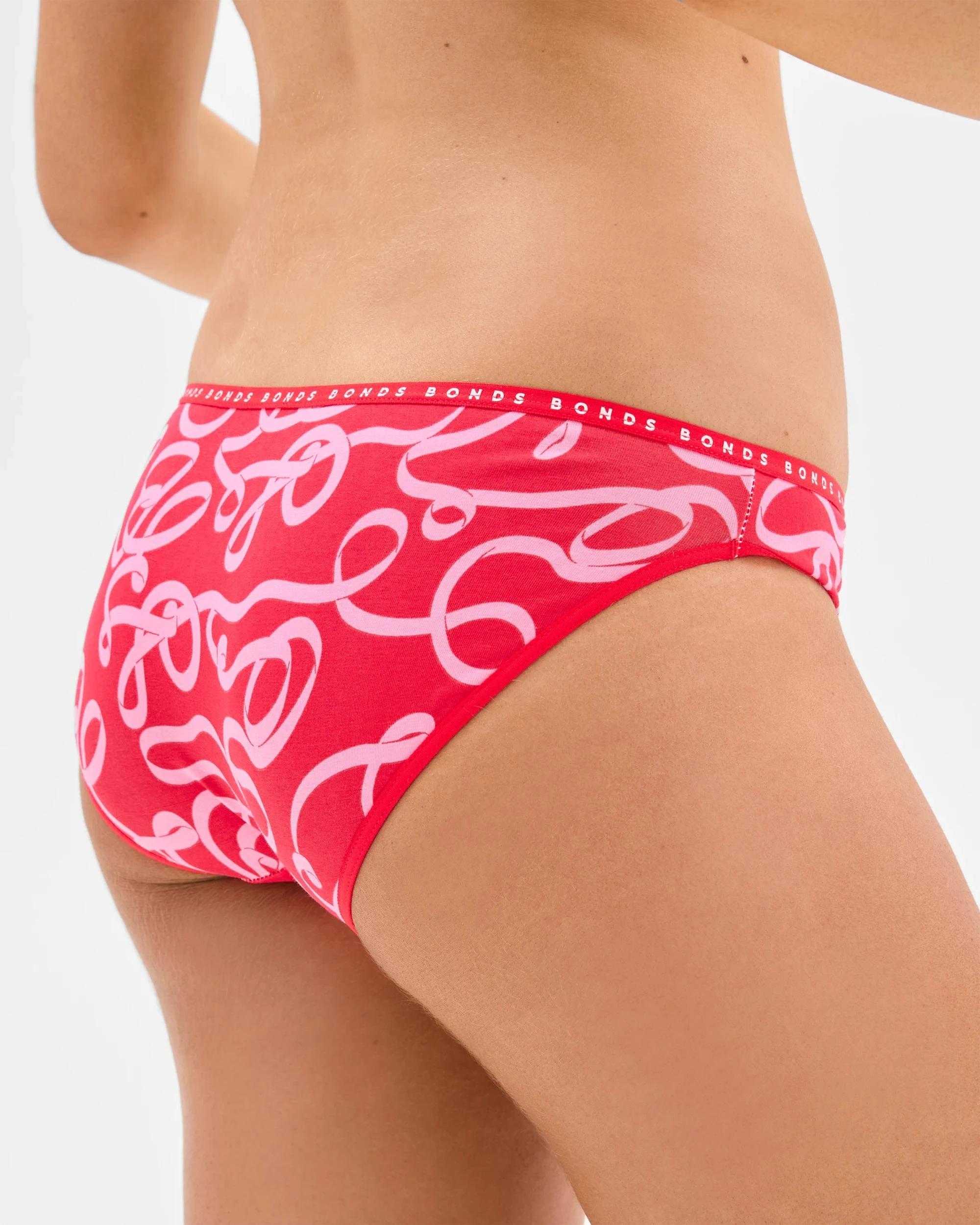 4 Womens Hipster Bikini Briefs 2 Pack - Bonds RED, 4 of 4