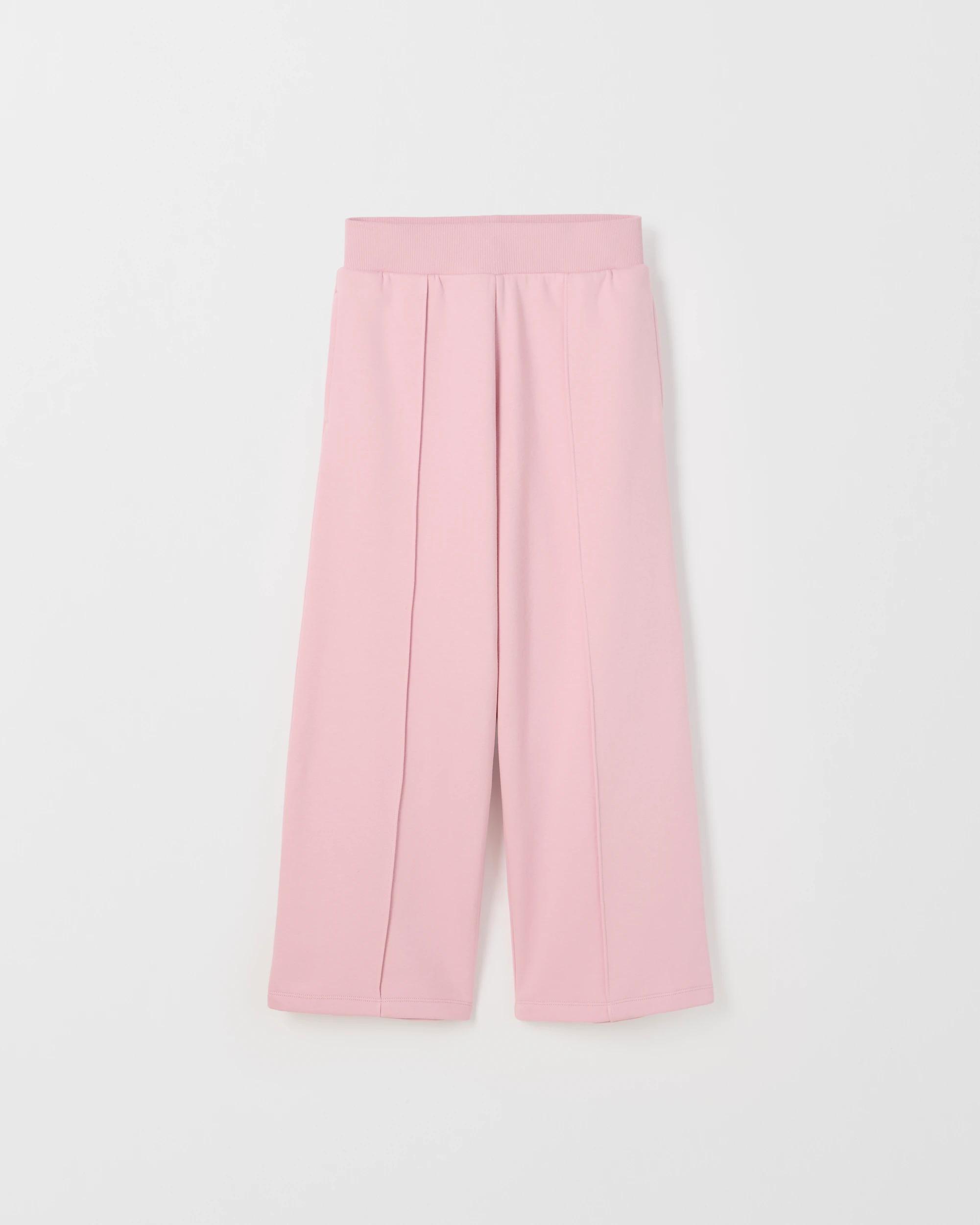 1 Target Kids Australian Cotton Blend Core Wide Leg Trackpants PINK, 1 of 2