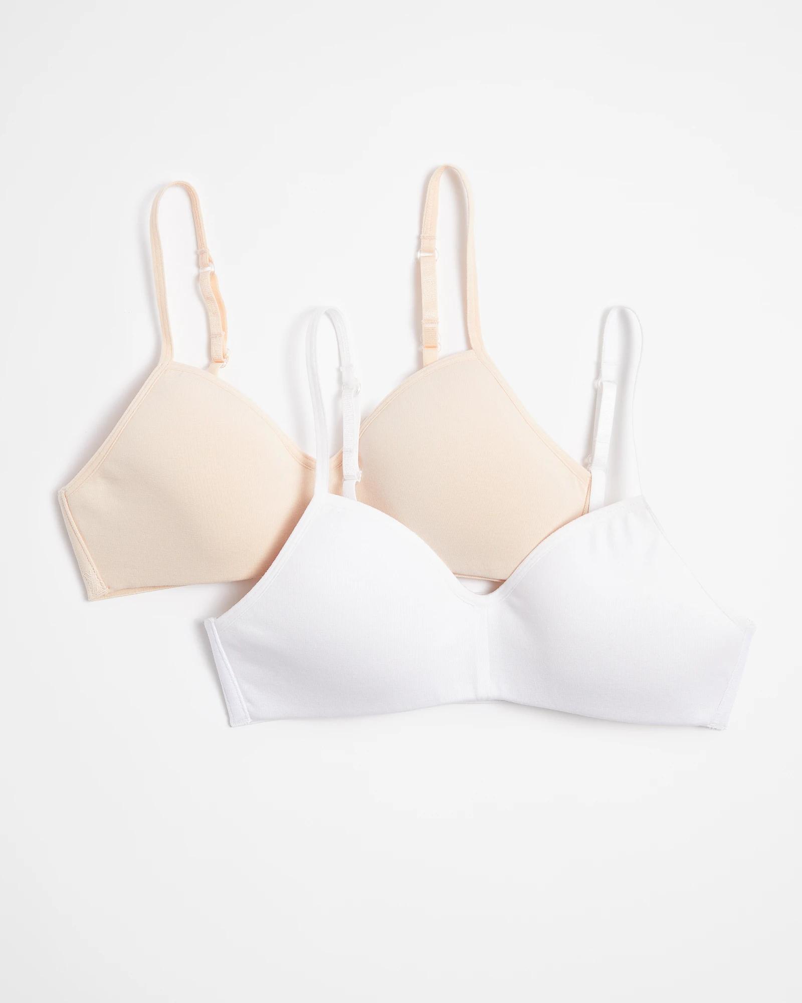 1 Maxx Moulded Crops 2 Pack NUDE AND WHITE, 1 of 2