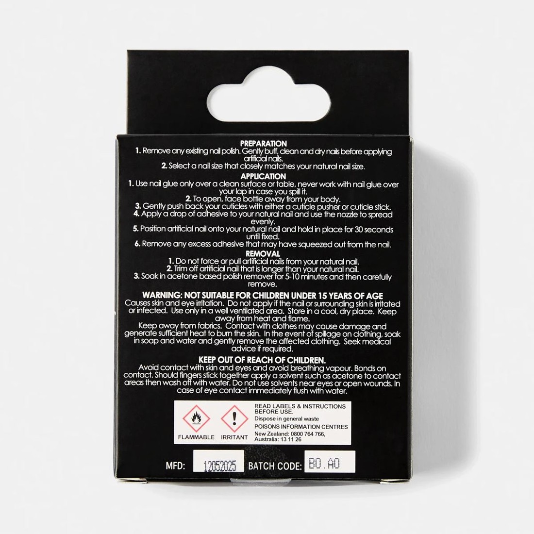 2 OXX Cosmetics 24 Pack Artificial Nails with Adhesive - Short Square Shape, Pink, 2 of 5