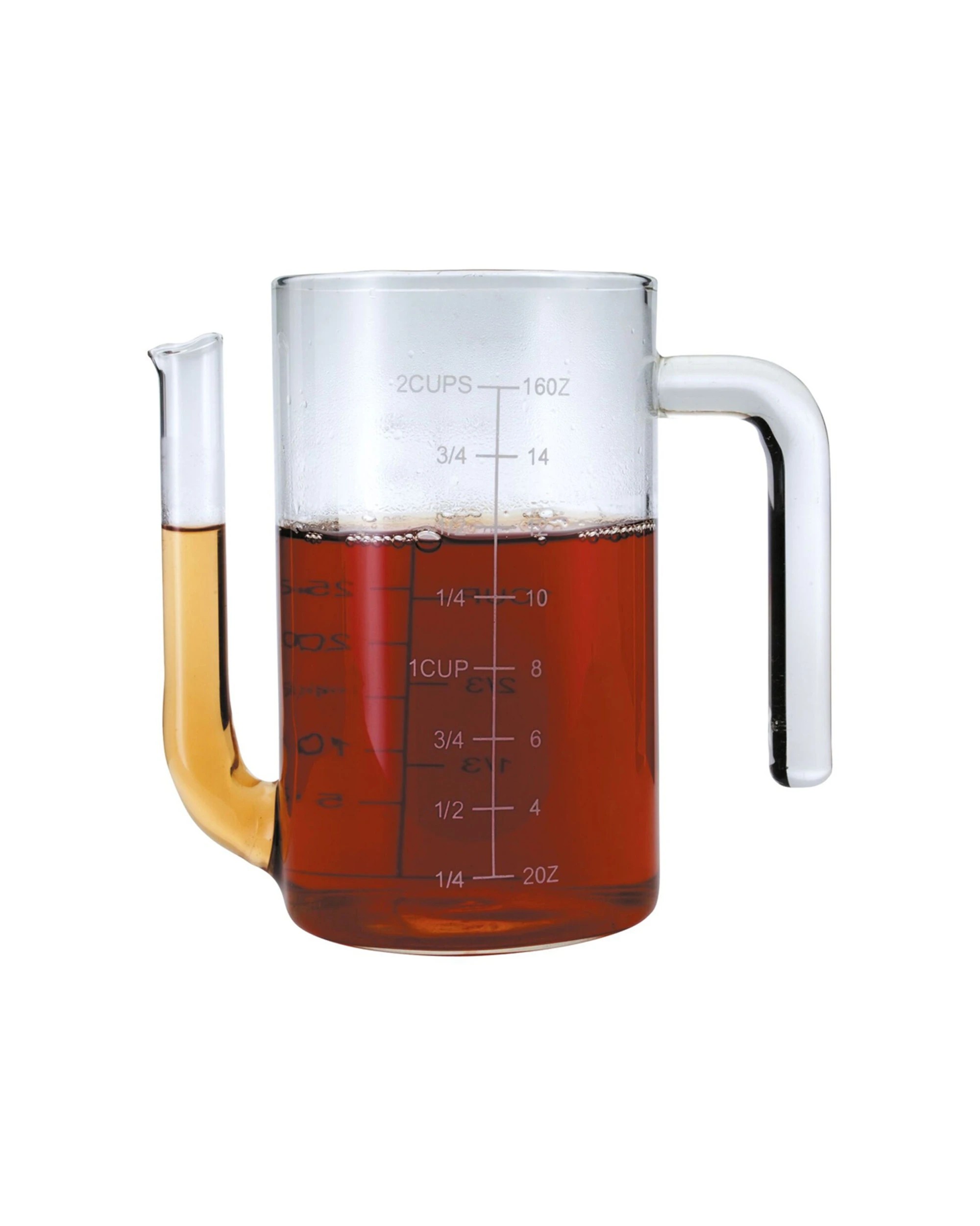 3 Mastercraft 2x 500ml Fat Gravy Separator Container Jug Kitchen Tool - Clear, 3 of 5