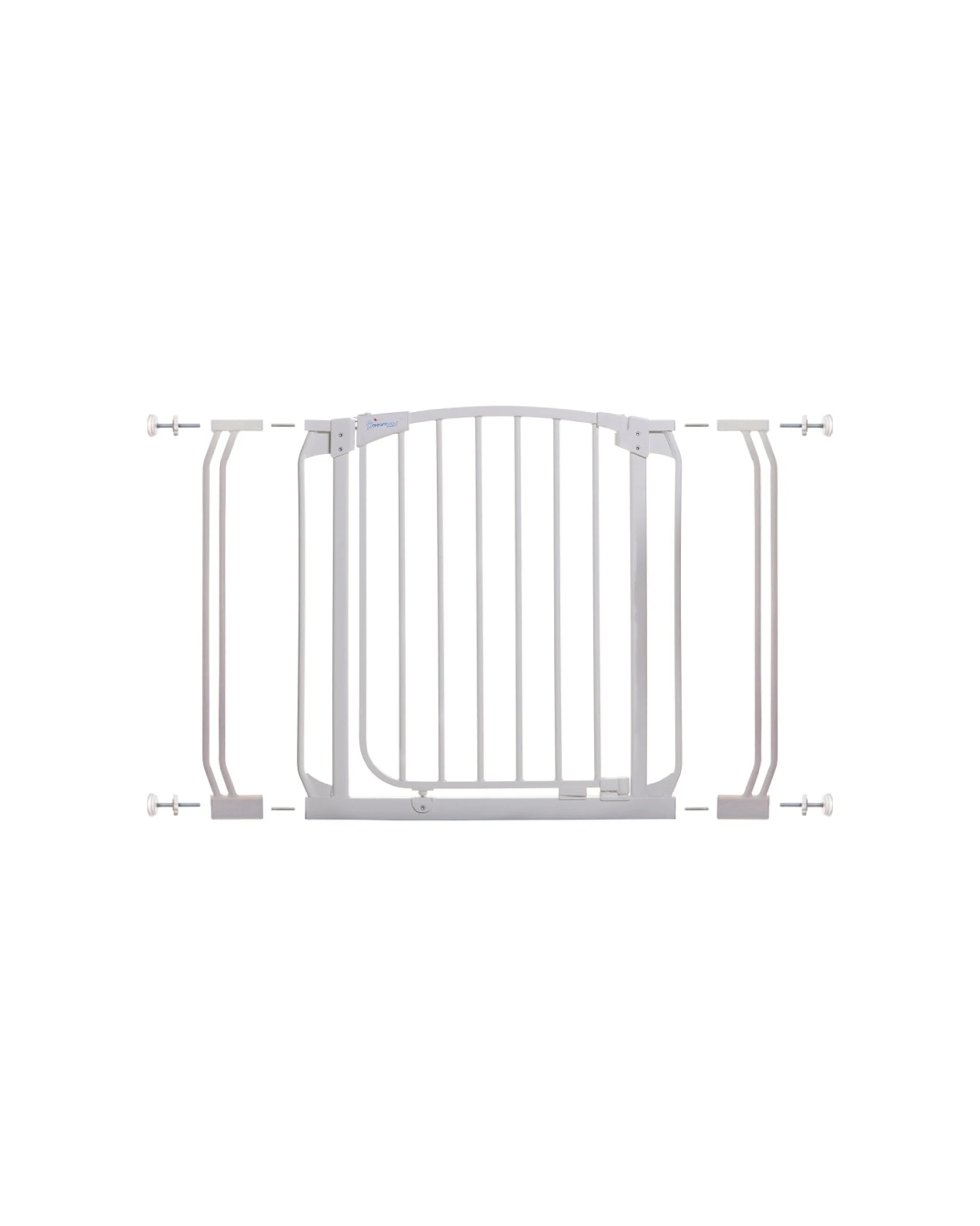1 Dreambaby 3pc Chelsea Pressure Mounted Baby Safety Gate Extensions 9cm - White, 1 of 3