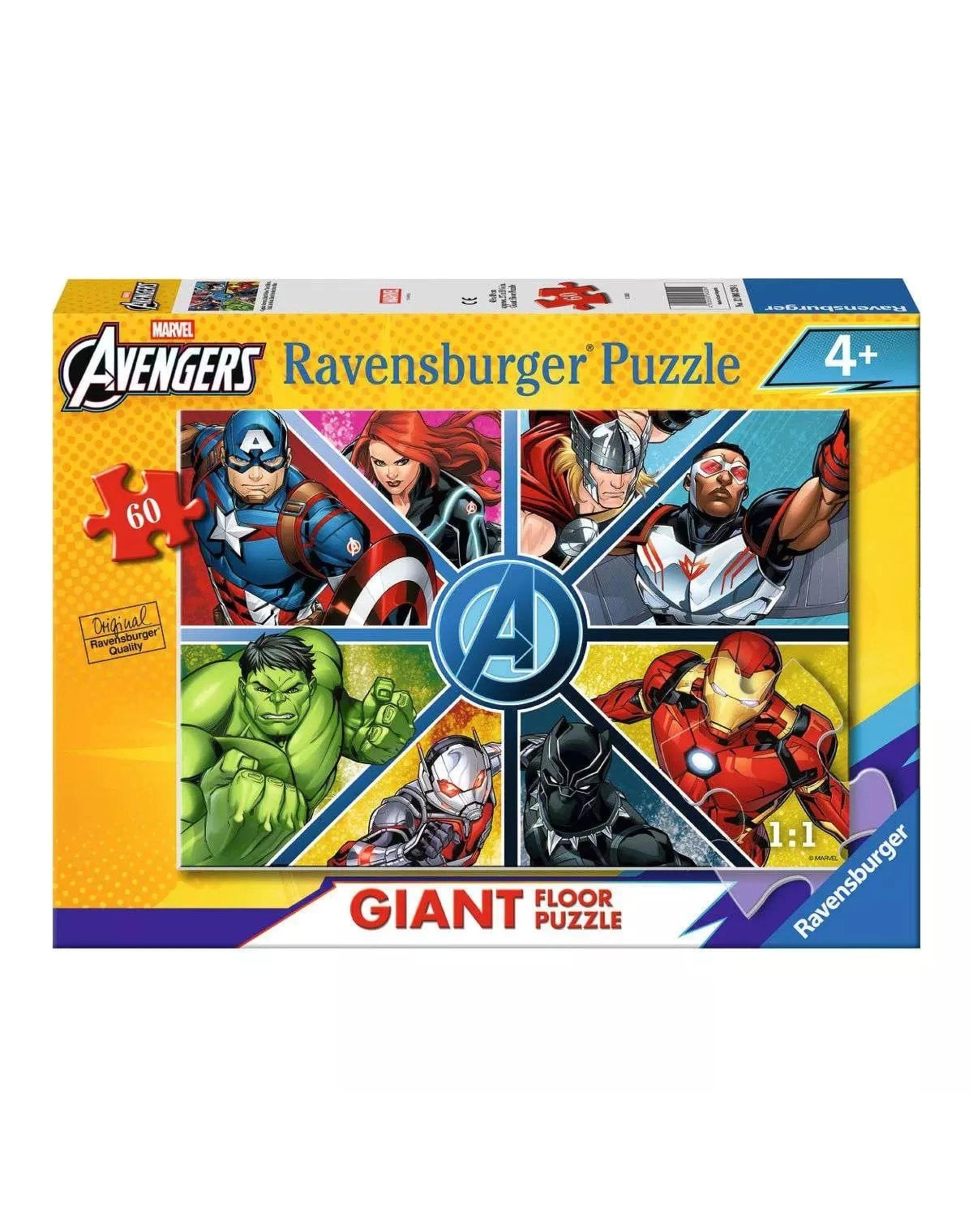 Ravensburger Marvel Avengers Giant Floor Puzzle 60 Piece Jigsaw Puzzle ...