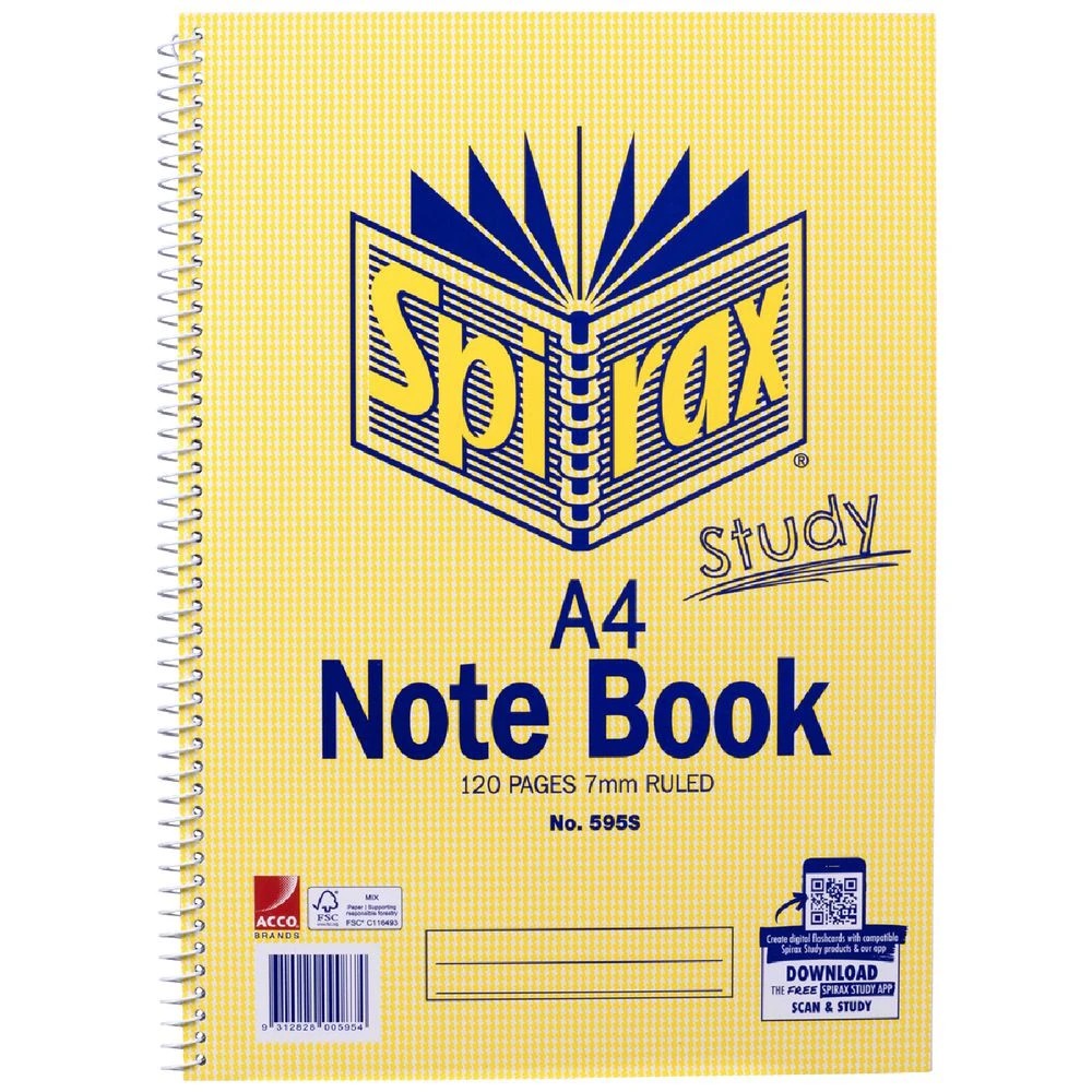 1 Spirax No. 595 A4 Notebook 120 Page, 1 of 8